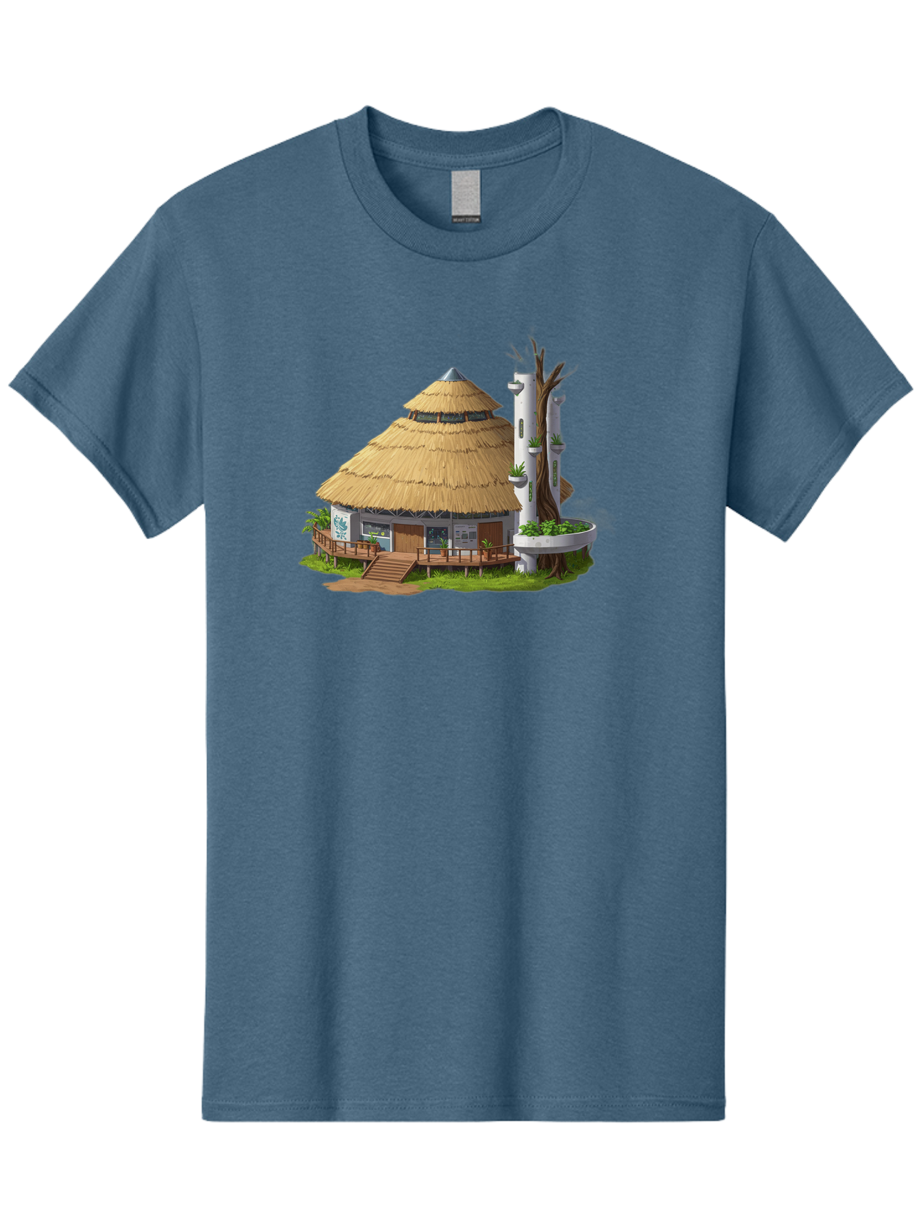 Thatched-Roof-Hut Men'S Graphic Tee, 100% Cotton, Comfortable Casual Summer Wear, Machine Washable, Vintage Camera, Old Camera, Antique Camera, Black Camera, Classic Photography, Photography Equipment, Nostalgic Device, Film Camera, Camera Art Bah245