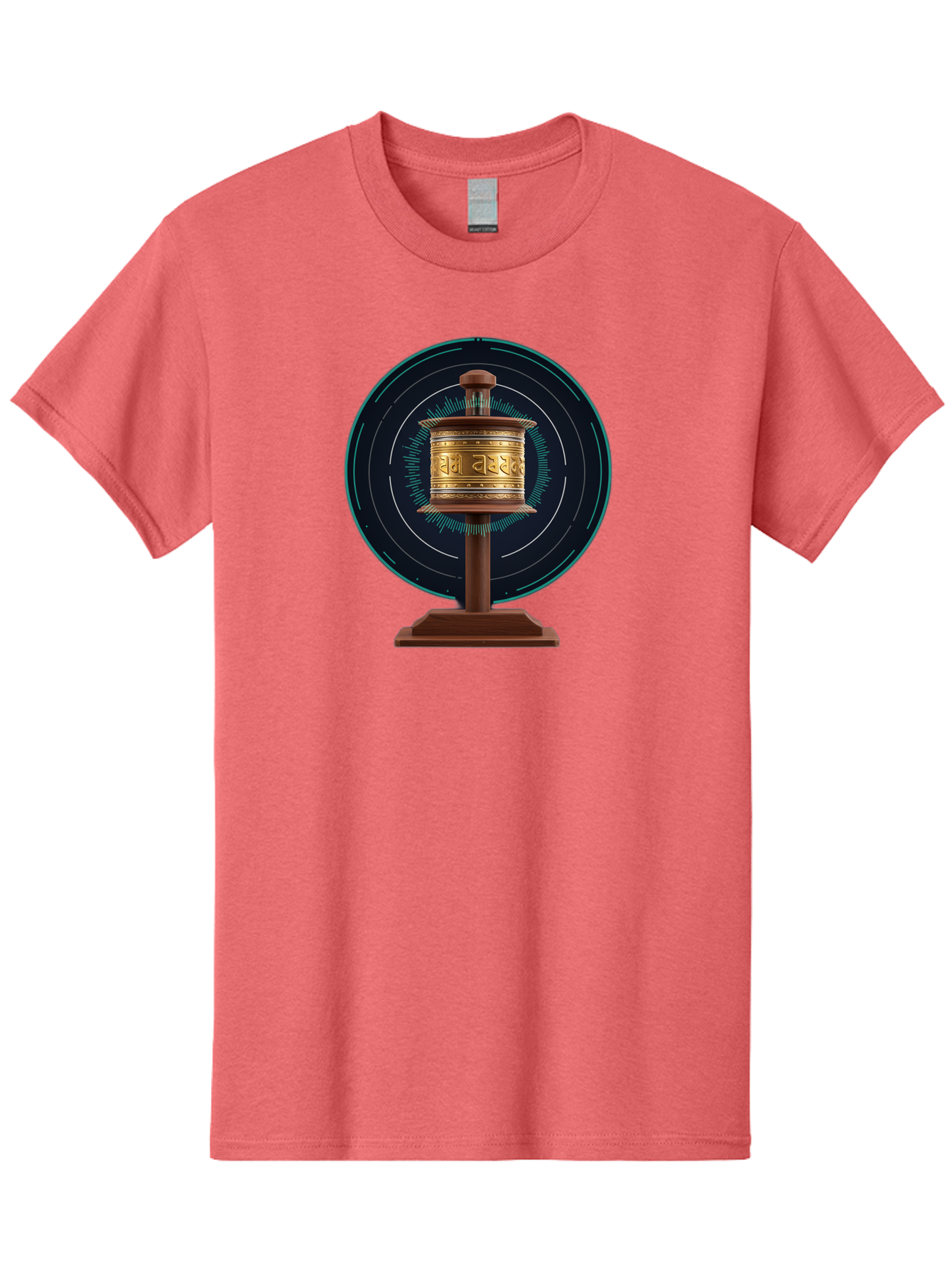 Tibetan-Prayer-Wheel-1 Men'S Graphic Tee, 100% Cotton, Comfortable Casual Summer Wear, Machine Washable, Vintage Camera, Old Camera, Antique Camera, Black Camera, Classic Photography, Photography Equipment, Nostalgic Device, Film Camera, Bah255