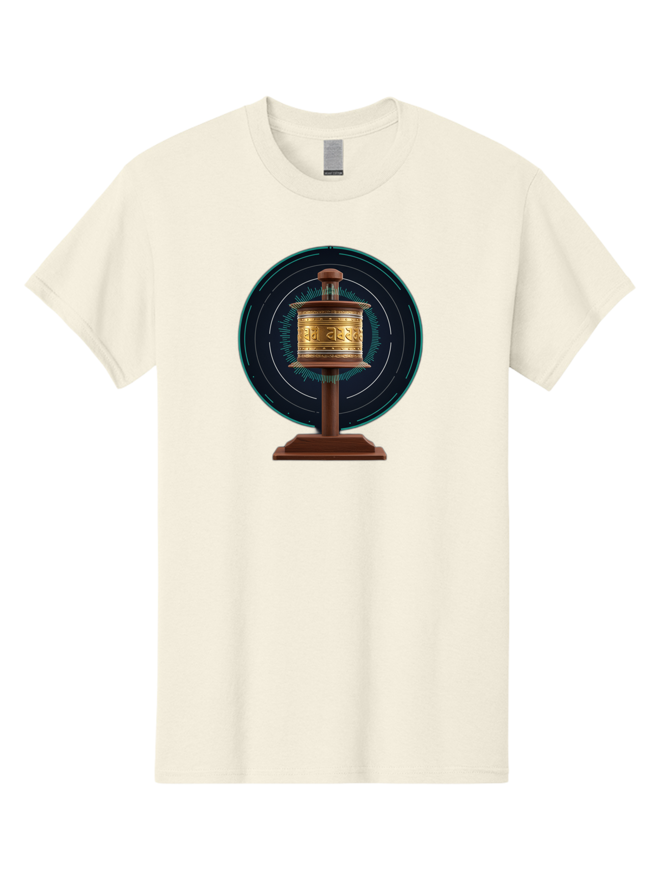 Tibetan-Prayer-Wheel-1 Men'S Graphic Tee, 100% Cotton, Comfortable Casual Summer Wear, Machine Washable, Vintage Camera, Old Camera, Antique Camera, Black Camera, Classic Photography, Photography Equipment, Nostalgic Device, Film Camera, Bah255