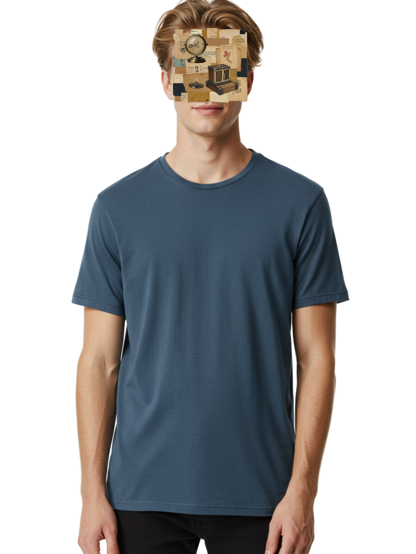 Timepiece-Cage-And-Candle Men'S Graphic Tee, 100% Cotton, Comfortable Casual Summer Wear, Machine Washable, Vintage Camera, Old Camera, Antique Camera, Black Camera, Classic Photography, Photography Equipment, Nostalgic Device, Film Camera, Bah265