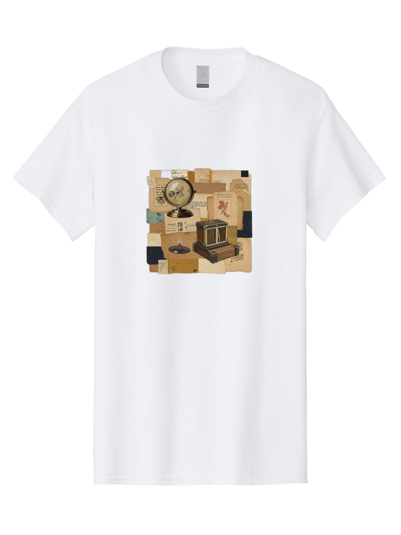 Timepiece-Cage-And-Candle Men'S Graphic Tee, 100% Cotton, Comfortable Casual Summer Wear, Machine Washable, Vintage Camera, Old Camera, Antique Camera, Black Camera, Classic Photography, Photography Equipment, Nostalgic Device, Film Camera, Bah265