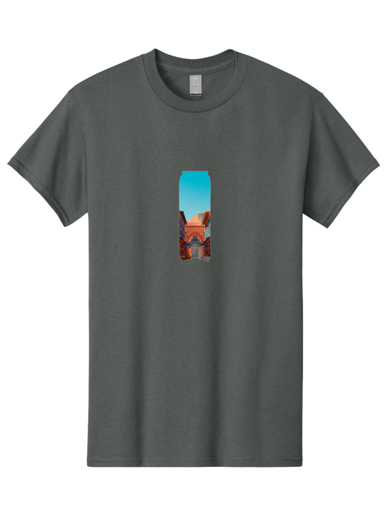 Tin-Can-With-Street-View Men'S Graphic Tee, 100% Cotton, Comfortable Casual Summer Wear, Machine Washable, Vintage Camera, Old Camera, Antique Camera, Black Camera, Classic Photography, Photography Equipment, Nostalgic Device, Film Camera, Bah266