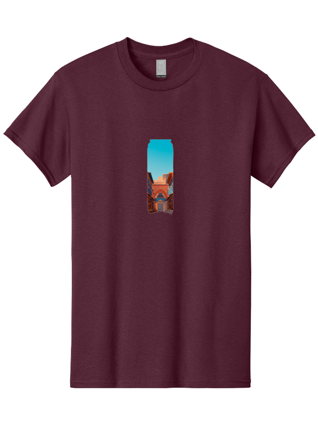 Tin-Can-With-Street-View Men'S Graphic Tee, 100% Cotton, Comfortable Casual Summer Wear, Machine Washable, Vintage Camera, Old Camera, Antique Camera, Black Camera, Classic Photography, Photography Equipment, Nostalgic Device, Film Camera, Bah266
