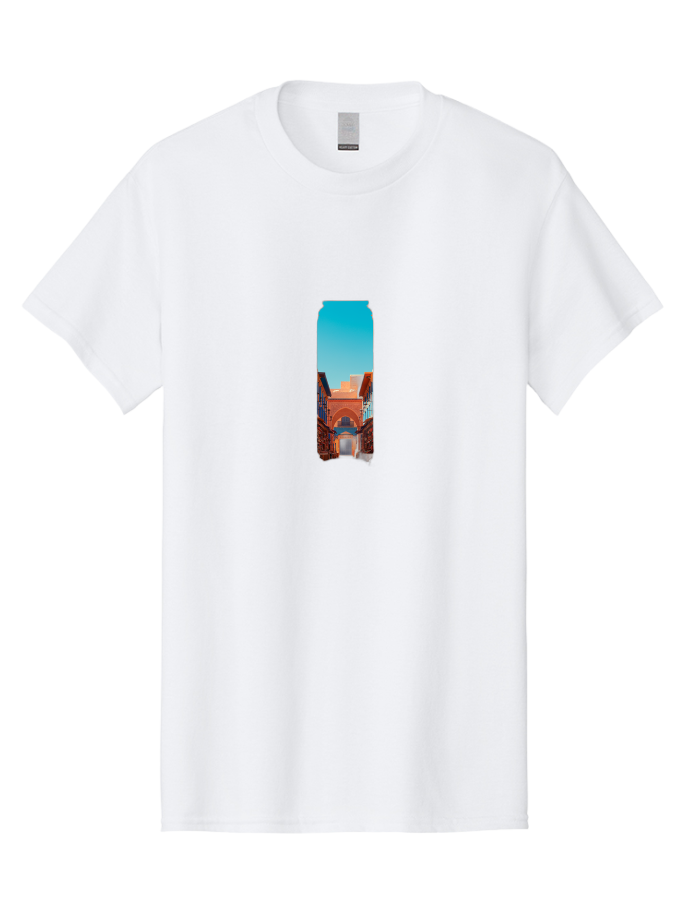 Tin-Can-With-Street-View Men'S Graphic Tee, 100% Cotton, Comfortable Casual Summer Wear, Machine Washable, Vintage Camera, Old Camera, Antique Camera, Black Camera, Classic Photography, Photography Equipment, Nostalgic Device, Film Camera, Bah266