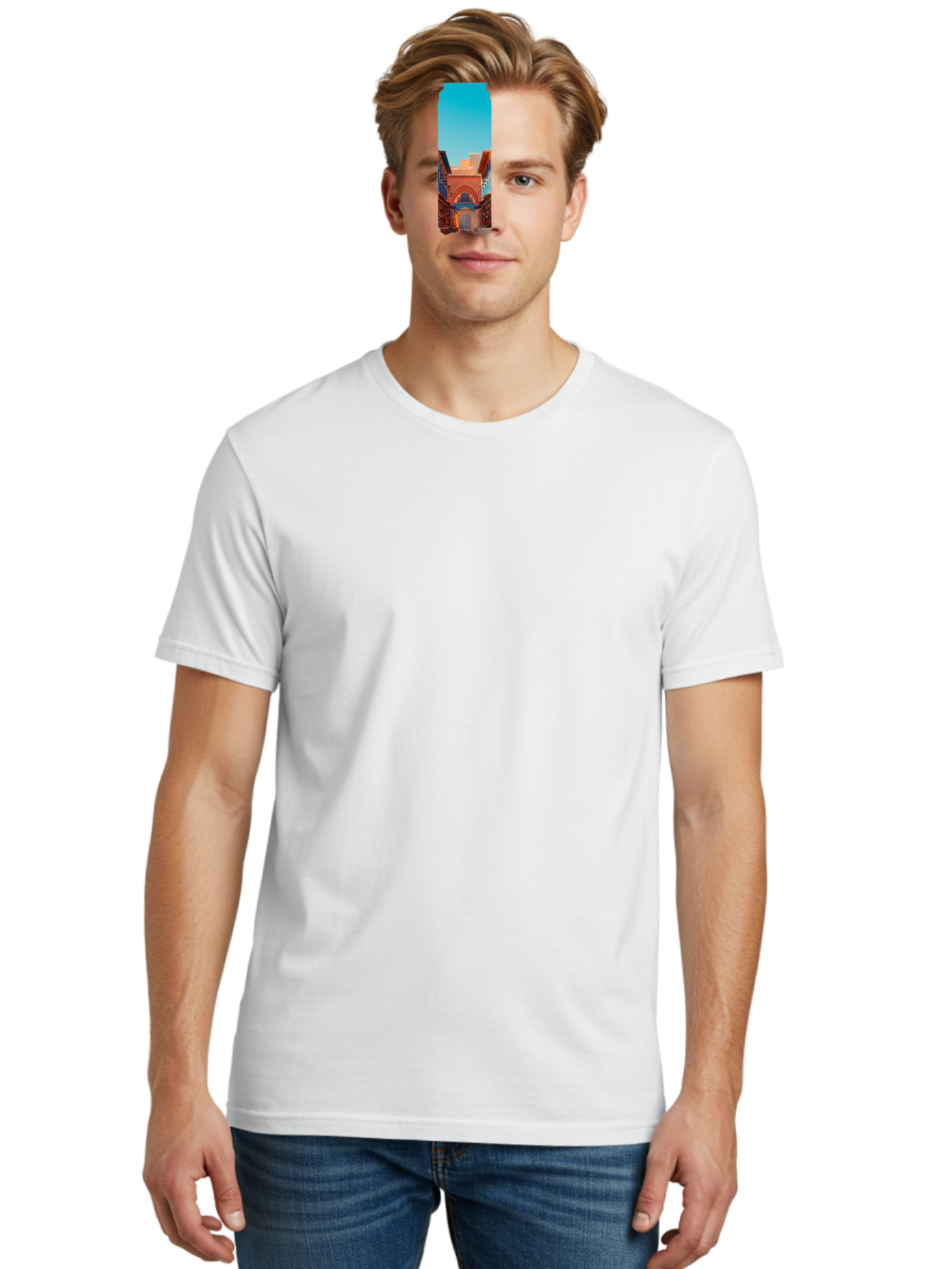 Tin-Can-With-Street-View Men'S Graphic Tee, 100% Cotton, Comfortable Casual Summer Wear, Machine Washable, Vintage Camera, Old Camera, Antique Camera, Black Camera, Classic Photography, Photography Equipment, Nostalgic Device, Film Camera, Bah266
