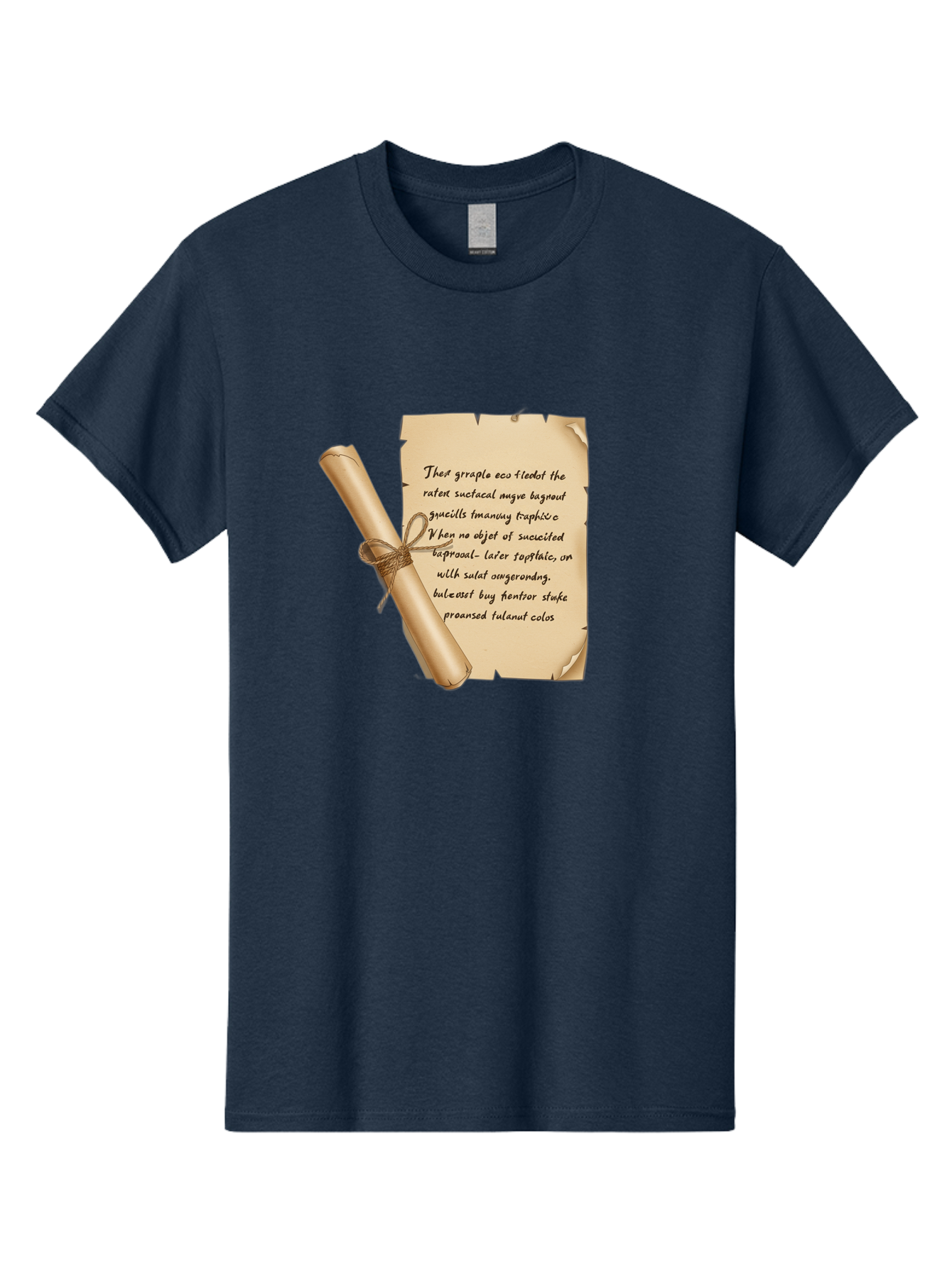 Torn-Parchment-With-Nonsense-Text Men'S Graphic Tee, 100% Cotton, Comfortable Casual Summer Wear, Machine Washable, Vintage Camera, Old Camera, Antique Camera, Black Camera, Classic Photography, Photography Equipment, Nostalgic Device, Bah271