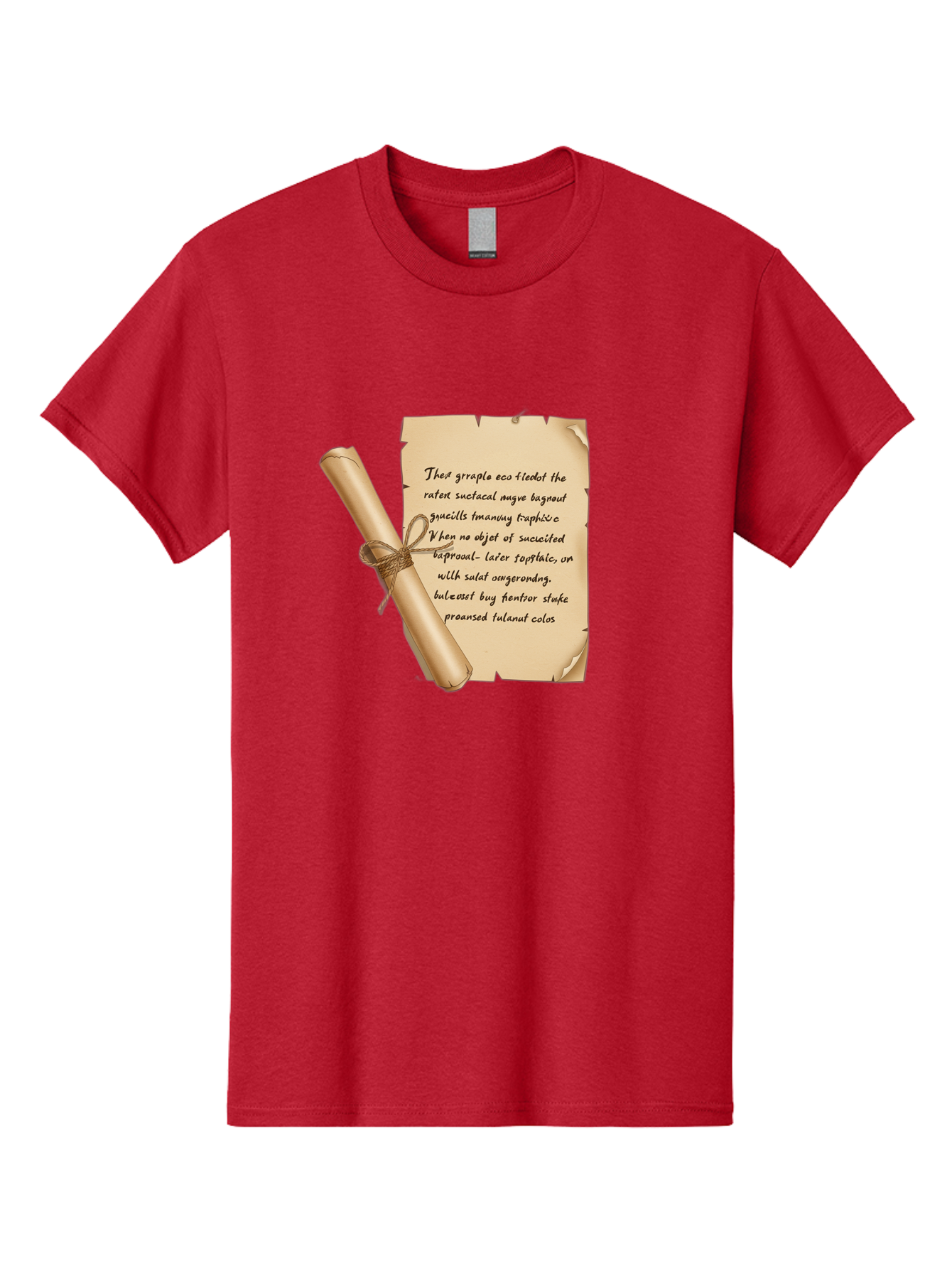 Torn-Parchment-With-Nonsense-Text Men'S Graphic Tee, 100% Cotton, Comfortable Casual Summer Wear, Machine Washable, Vintage Camera, Old Camera, Antique Camera, Black Camera, Classic Photography, Photography Equipment, Nostalgic Device, Bah271