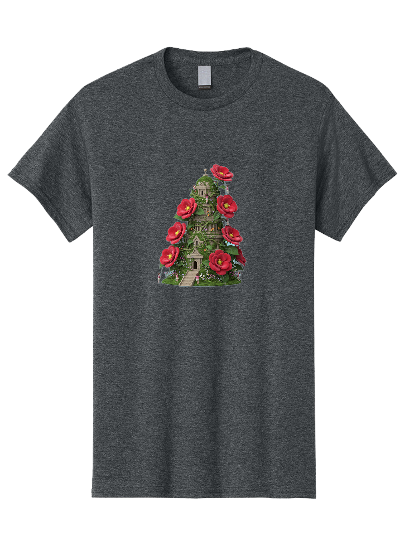 Tower-Of-Red-Flowers Men'S Graphic Tee, 100% Cotton, Comfortable Casual Summer Wear, Machine Washable, Vintage Camera, Old Camera, Antique Camera, Black Camera, Classic Photography, Photography Equipment, Nostalgic Device, Film Camera, Bah272