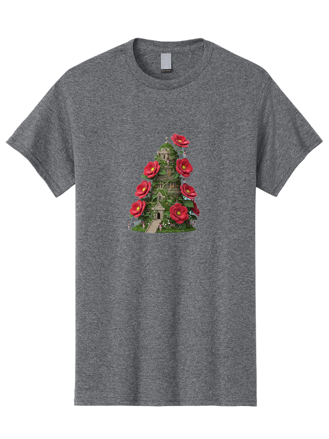 Tower-Of-Red-Flowers Men'S Graphic Tee, 100% Cotton, Comfortable Casual Summer Wear, Machine Washable, Vintage Camera, Old Camera, Antique Camera, Black Camera, Classic Photography, Photography Equipment, Nostalgic Device, Film Camera, Bah272