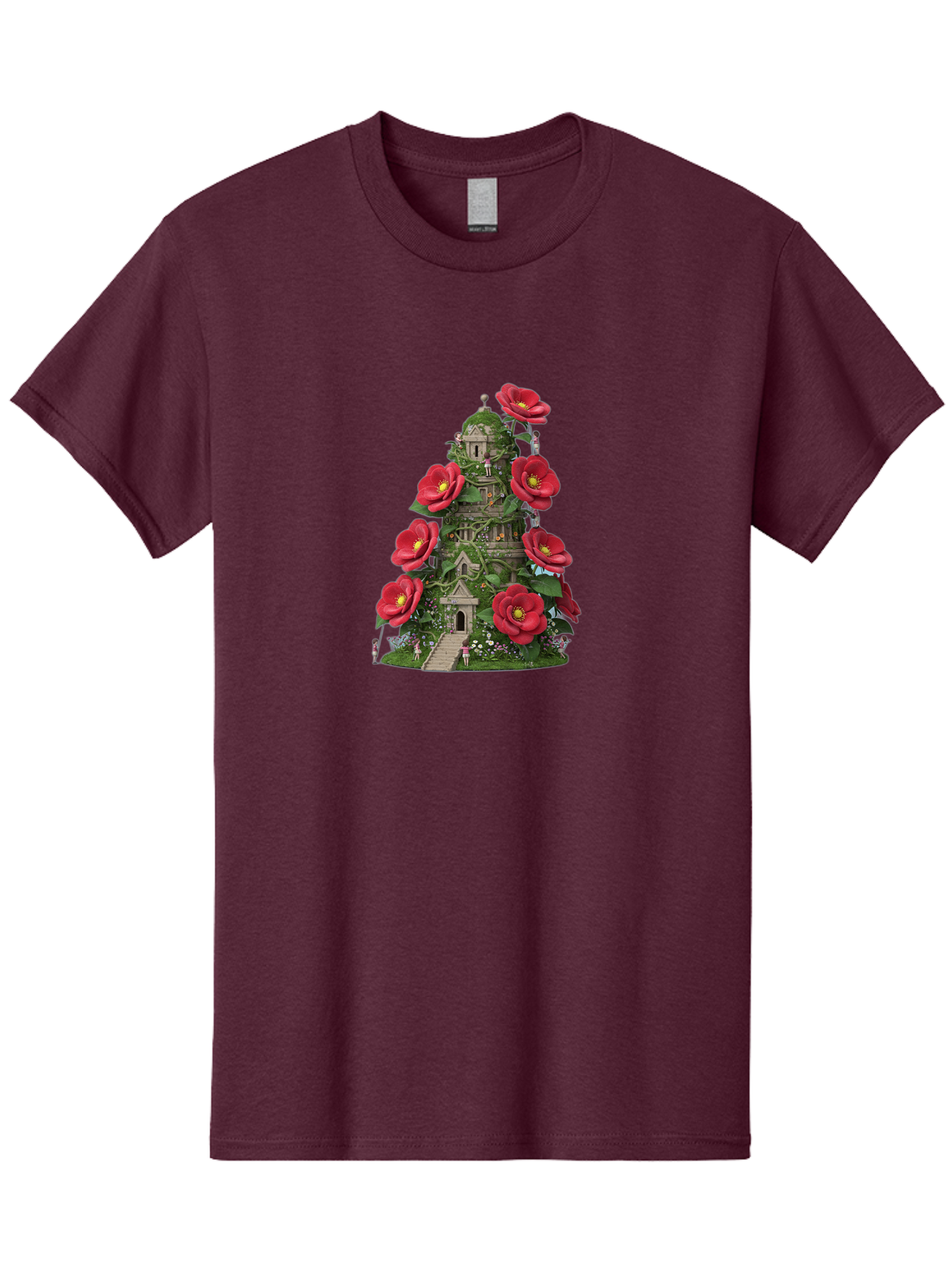 Tower-Of-Red-Flowers Men'S Graphic Tee, 100% Cotton, Comfortable Casual Summer Wear, Machine Washable, Vintage Camera, Old Camera, Antique Camera, Black Camera, Classic Photography, Photography Equipment, Nostalgic Device, Film Camera, Bah272
