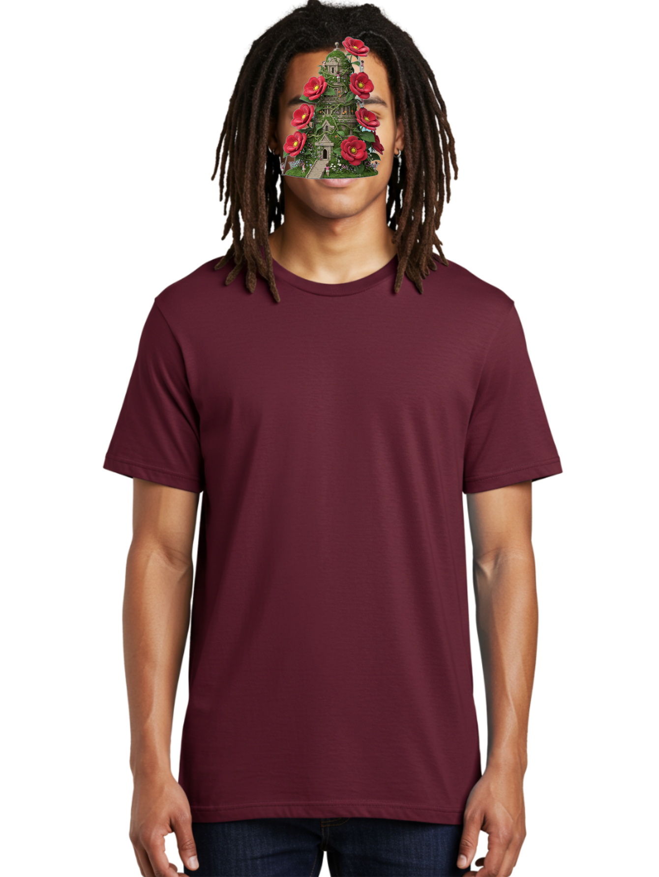 Tower-Of-Red-Flowers Men'S Graphic Tee, 100% Cotton, Comfortable Casual Summer Wear, Machine Washable, Vintage Camera, Old Camera, Antique Camera, Black Camera, Classic Photography, Photography Equipment, Nostalgic Device, Film Camera, Bah272