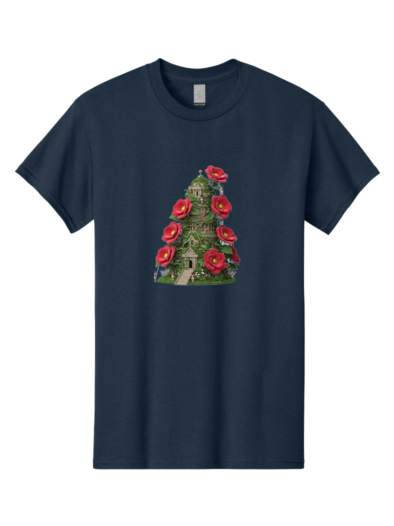 Tower-Of-Red-Flowers Men'S Graphic Tee, 100% Cotton, Comfortable Casual Summer Wear, Machine Washable, Vintage Camera, Old Camera, Antique Camera, Black Camera, Classic Photography, Photography Equipment, Nostalgic Device, Film Camera, Bah272