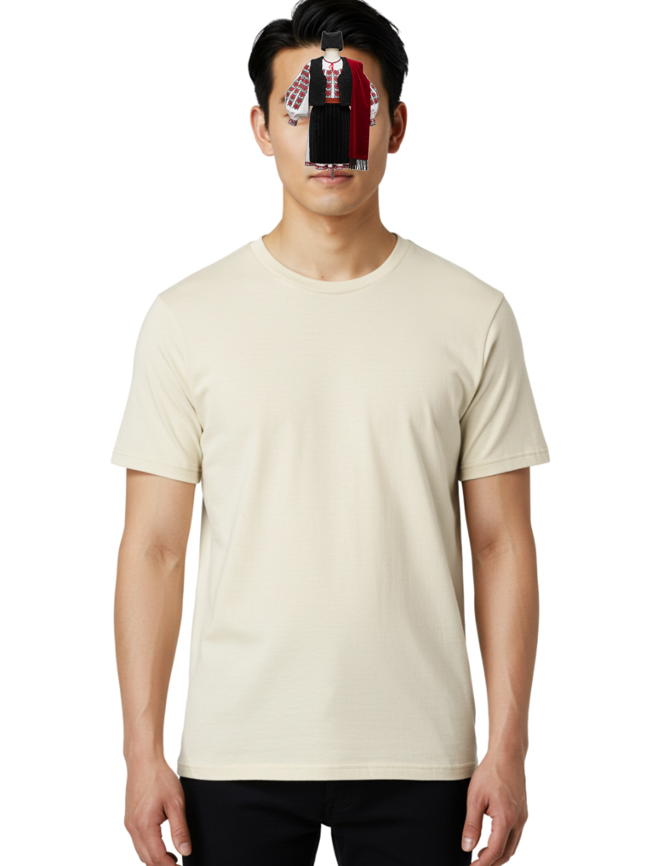 Traditional-Folk-Costume Men'S Graphic Tee, 100% Cotton, Comfortable Casual Summer Wear, Machine Washable, Vintage Camera, Old Camera, Antique Camera, Black Camera, Classic Photography, Photography Equipment, Nostalgic Device, Film Camera, Bah275