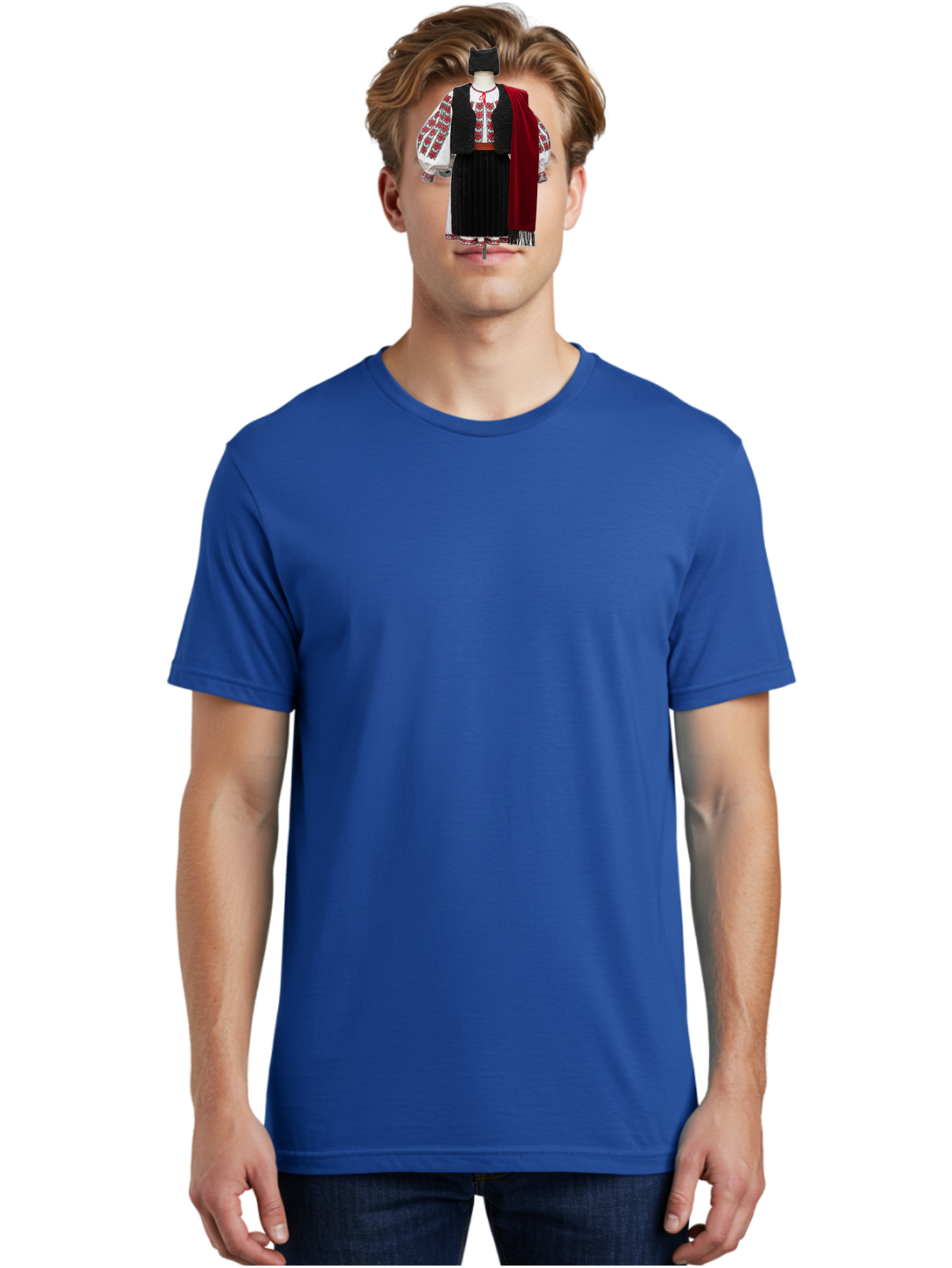 Traditional-Folk-Costume Men'S Graphic Tee, 100% Cotton, Comfortable Casual Summer Wear, Machine Washable, Vintage Camera, Old Camera, Antique Camera, Black Camera, Classic Photography, Photography Equipment, Nostalgic Device, Film Camera, Bah275