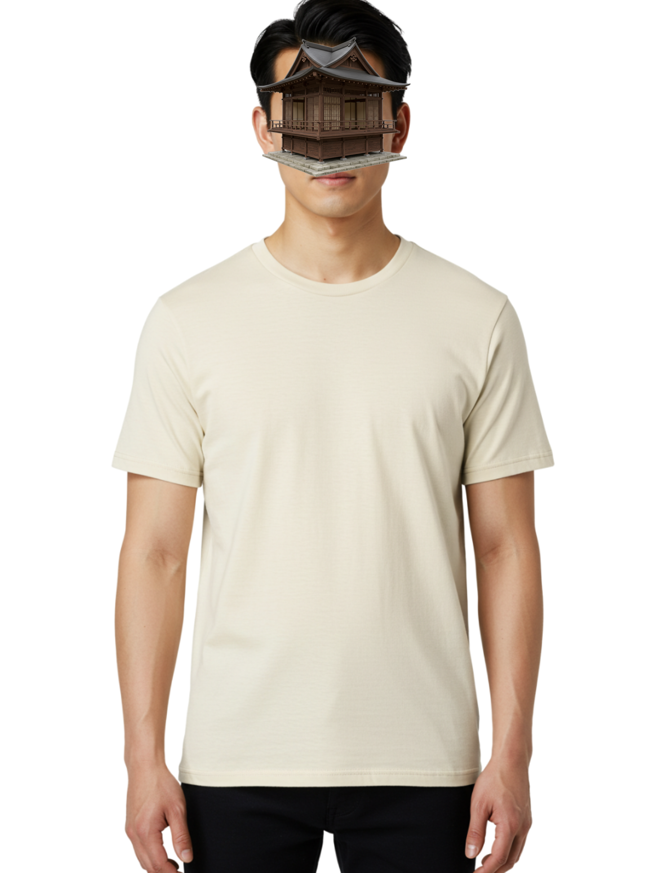 Traditional-Japanese-House Men'S Graphic Tee, 100% Cotton, Comfortable Casual Summer Wear, Machine Washable, Vintage Camera, Old Camera, Antique Camera, Black Camera, Classic Photography, Photography Equipment, Nostalgic Device, Film Camera, Bah277