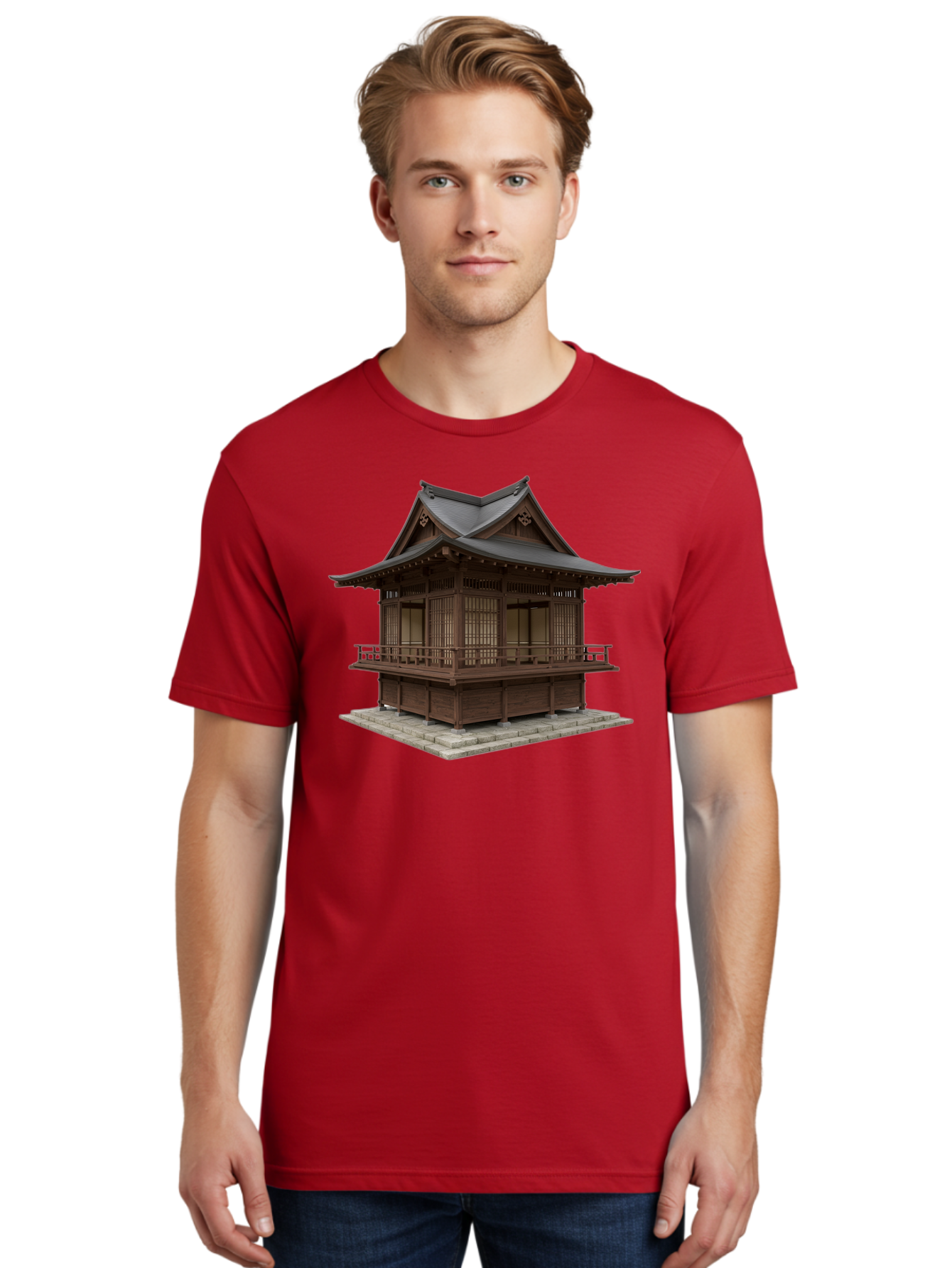Traditional-Japanese-House Men'S Graphic Tee, 100% Cotton, Comfortable Casual Summer Wear, Machine Washable, Vintage Camera, Old Camera, Antique Camera, Black Camera, Classic Photography, Photography Equipment, Nostalgic Device, Film Camera, Bah277