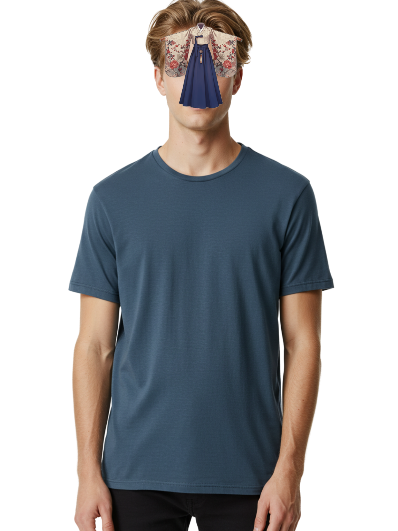 Traditional-Korean-Hanbok Men'S Graphic Tee, 100% Cotton, Comfortable Casual Summer Wear, Machine Washable, Vintage Camera, Old Camera, Antique Camera, Black Camera, Classic Photography, Photography Equipment, Nostalgic Device, Film Camera, Bah278