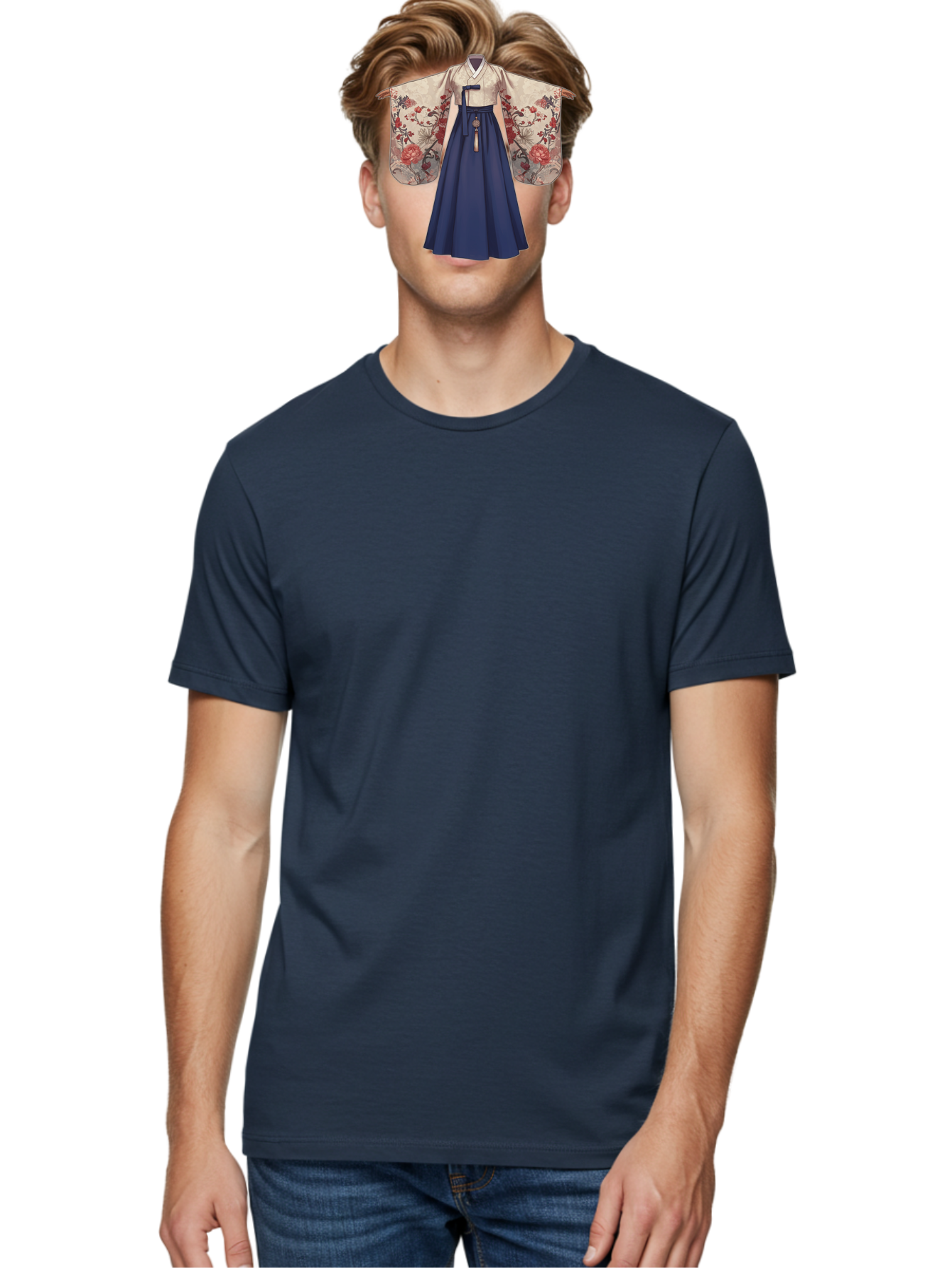 Traditional-Korean-Hanbok Men'S Graphic Tee, 100% Cotton, Comfortable Casual Summer Wear, Machine Washable, Vintage Camera, Old Camera, Antique Camera, Black Camera, Classic Photography, Photography Equipment, Nostalgic Device, Film Camera, Bah278