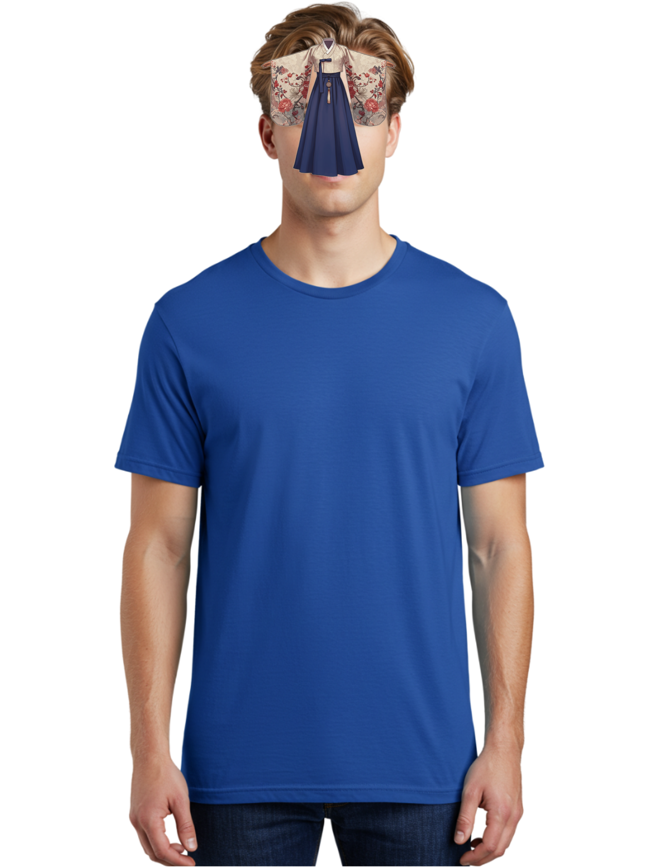 Traditional-Korean-Hanbok Men'S Graphic Tee, 100% Cotton, Comfortable Casual Summer Wear, Machine Washable, Vintage Camera, Old Camera, Antique Camera, Black Camera, Classic Photography, Photography Equipment, Nostalgic Device, Film Camera, Bah278