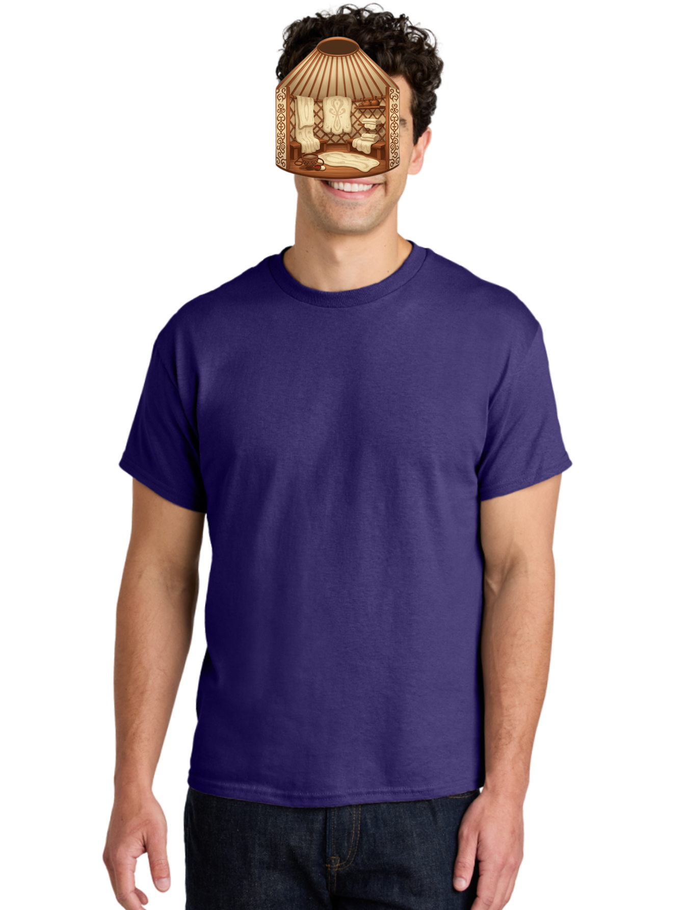 Traditional-Mongolian-Ger Men'S Graphic Tee, 100% Cotton, Comfortable Casual Summer Wear, Machine Washable, Vintage Camera, Old Camera, Antique Camera, Black Camera, Classic Photography, Photography Equipment, Nostalgic Device, Film Camera, Bah279