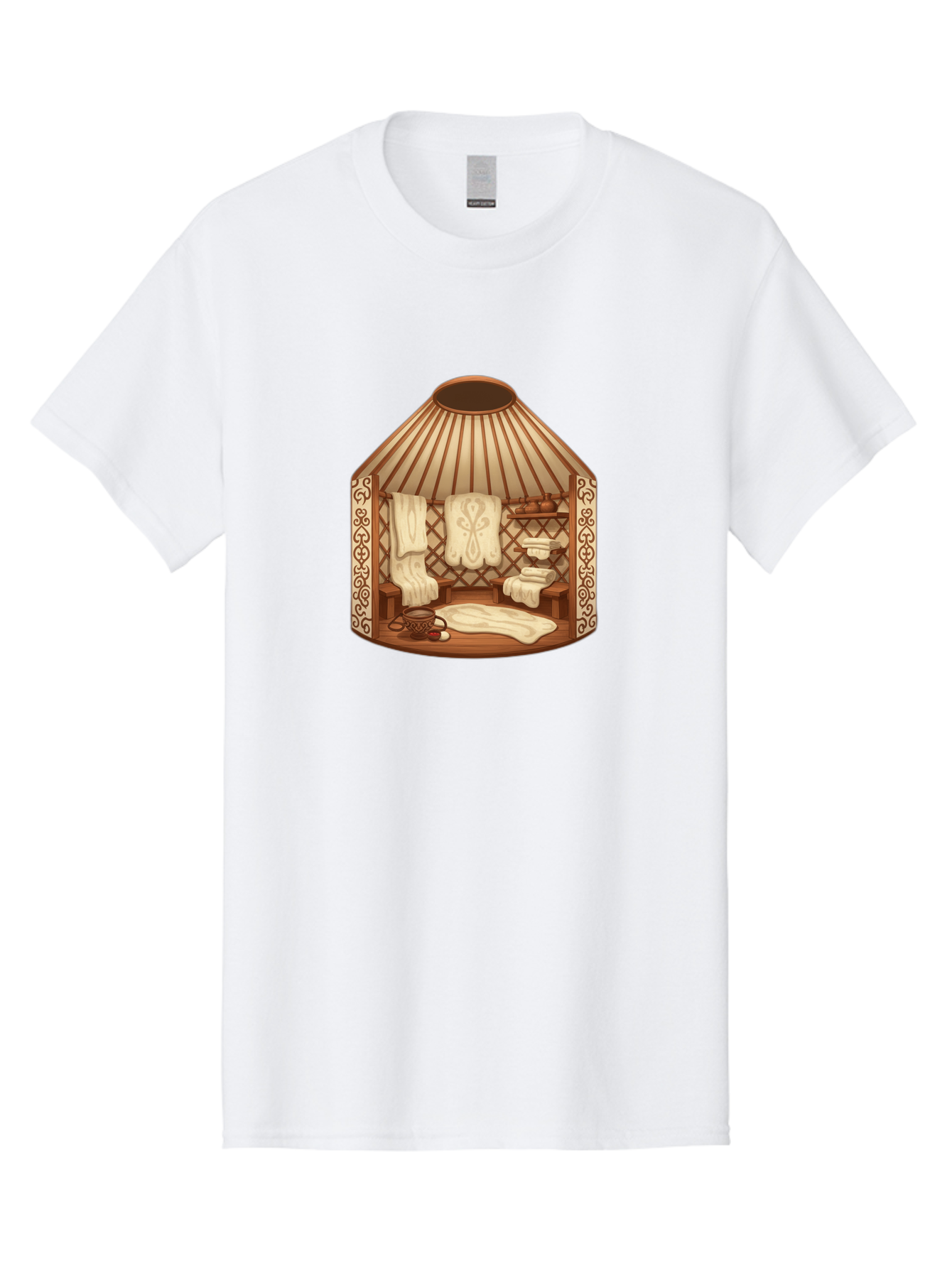 Traditional-Mongolian-Ger Men'S Graphic Tee, 100% Cotton, Comfortable Casual Summer Wear, Machine Washable, Vintage Camera, Old Camera, Antique Camera, Black Camera, Classic Photography, Photography Equipment, Nostalgic Device, Film Camera, Bah279