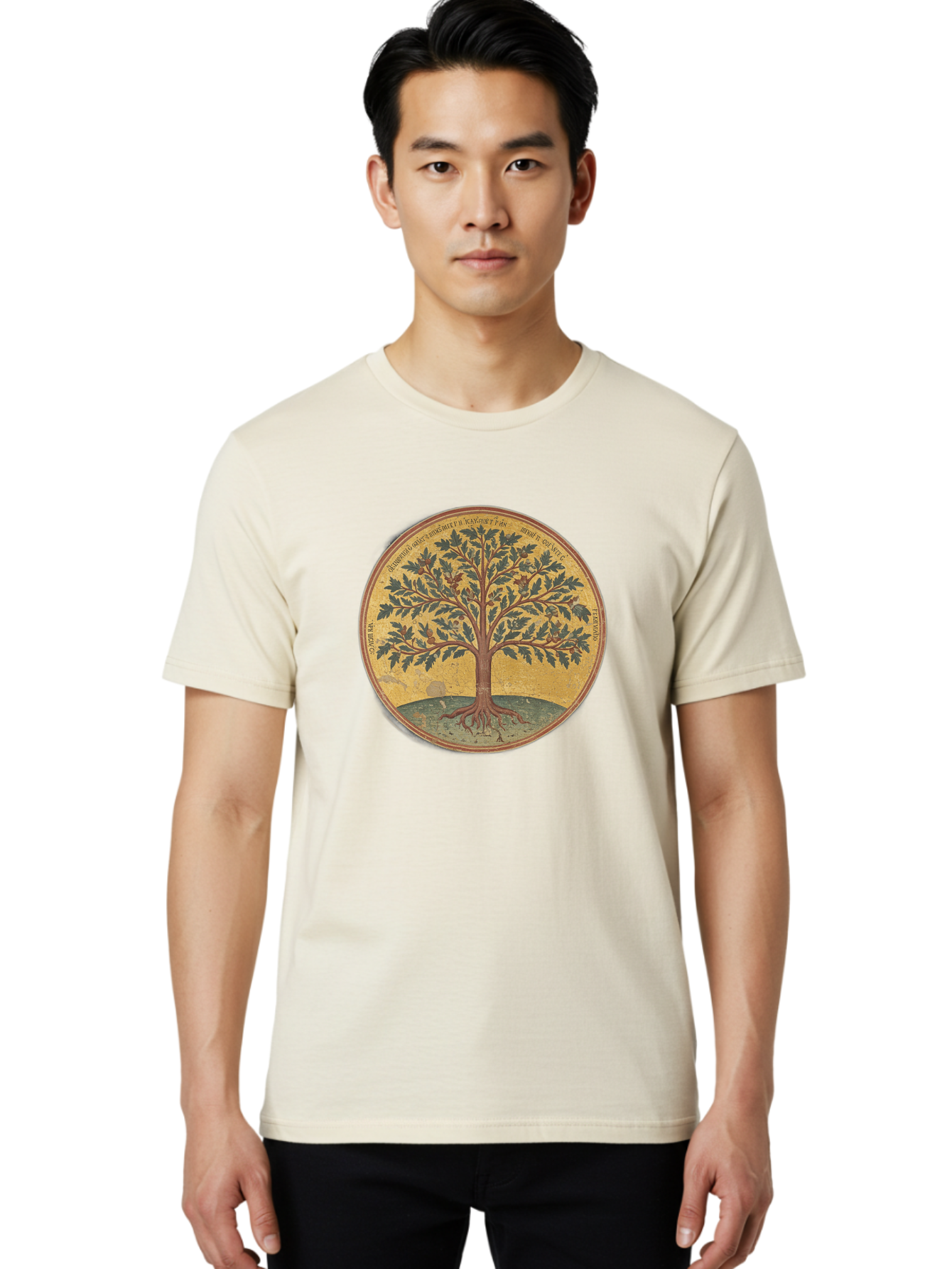 Tree-Of-Life Men'S Graphic Tee, 100% Cotton, Comfortable Casual Summer Wear, Machine Washable, Vintage Camera, Old Camera, Antique Camera, Black Camera, Classic Photography, Photography Equipment, Nostalgic Device, Film Camera, Camera Art Bah285