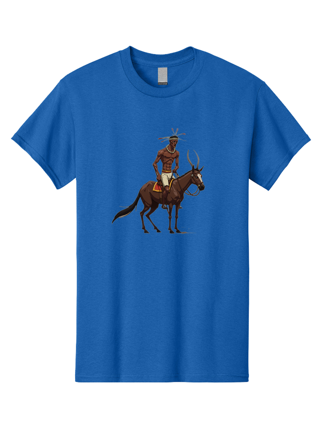 Tribal-Warrior-On-Horse Men'S Graphic Tee, 100% Cotton, Comfortable Casual Summer Wear, Machine Washable, Vintage Camera, Old Camera, Antique Camera, Black Camera, Classic Photography, Photography Equipment, Nostalgic Device, Film Camera, Bah290