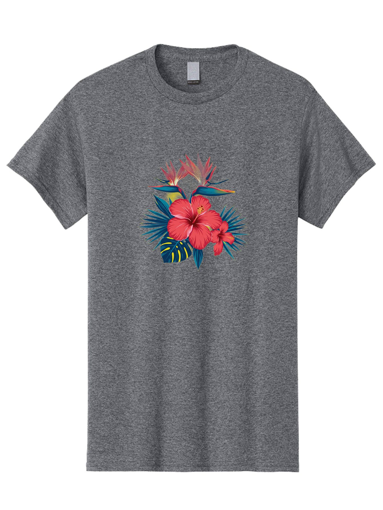 Tropical-Hibiscus Men'S Graphic Tee, 100% Cotton, Comfortable Casual Summer Wear, Machine Washable, Vintage Camera, Old Camera, Antique Camera, Black Camera, Classic Photography, Photography Equipment, Nostalgic Device, Film Camera, Camera Art Bah292