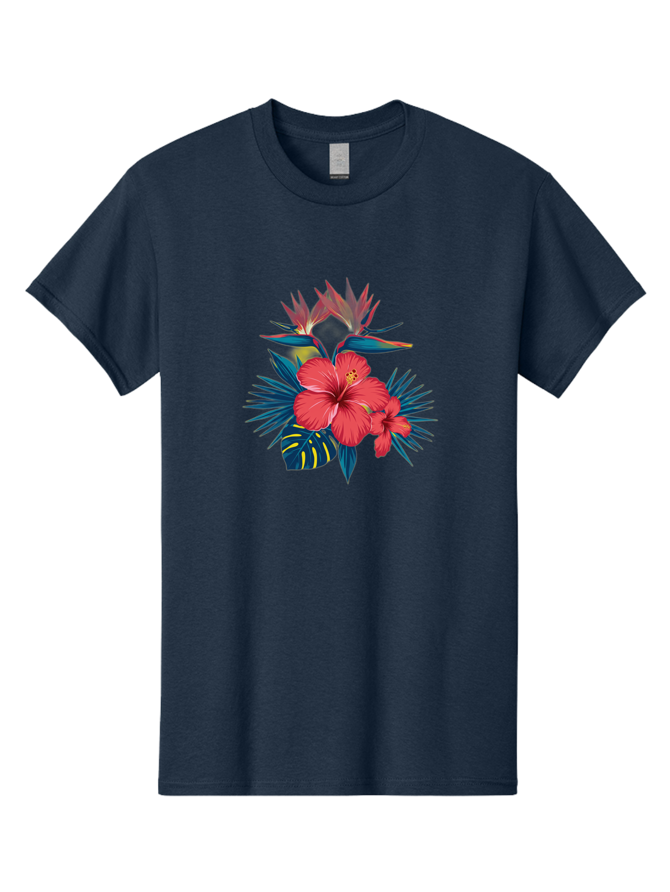 Tropical-Hibiscus Men'S Graphic Tee, 100% Cotton, Comfortable Casual Summer Wear, Machine Washable, Vintage Camera, Old Camera, Antique Camera, Black Camera, Classic Photography, Photography Equipment, Nostalgic Device, Film Camera, Camera Art Bah292