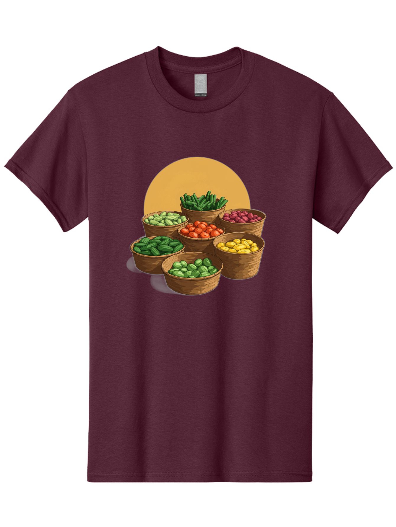 Vegetable-Baskets-1 Men'S Graphic Tee, 100% Cotton, Comfortable Casual Summer Wear, Machine Washable, Vintage Camera, Old Camera, Antique Camera, Black Camera, Classic Photography, Photography Equipment, Nostalgic Device, Film Camera, Bah311