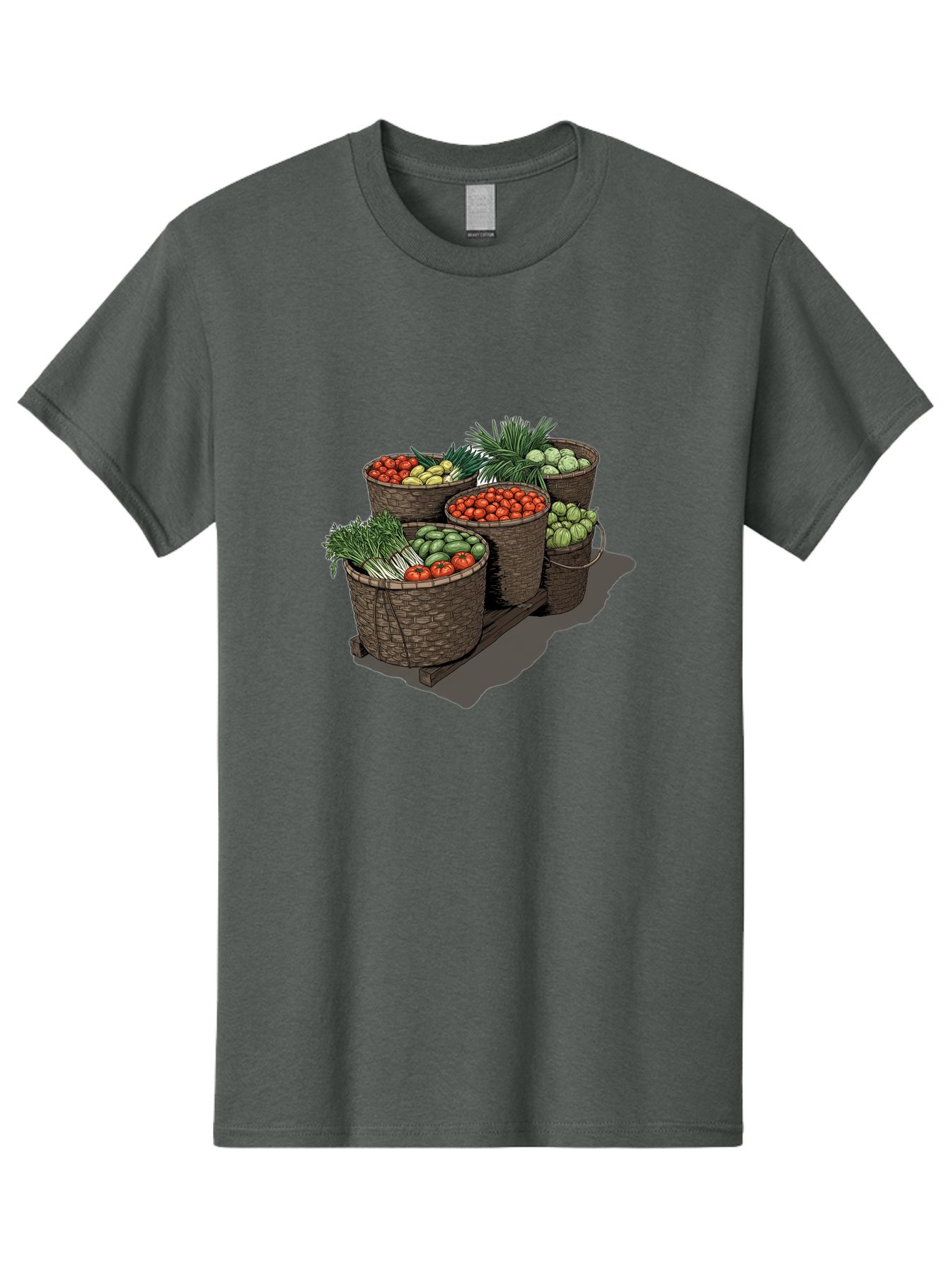 Vegetable-Baskets-2 Men'S Graphic Tee, 100% Cotton, Comfortable Casual Summer Wear, Machine Washable, Vintage Camera, Old Camera, Antique Camera, Black Camera, Classic Photography, Photography Equipment, Nostalgic Device, Film Camera, Bah312
