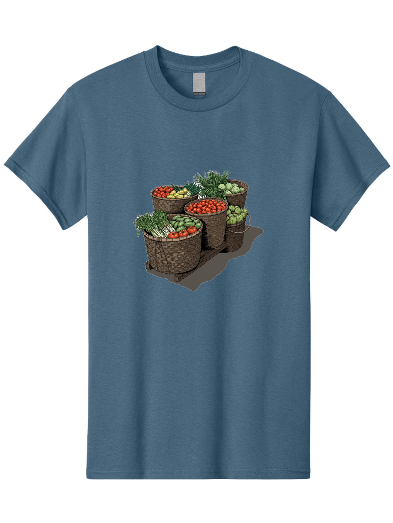 Vegetable-Baskets-2 Men'S Graphic Tee, 100% Cotton, Comfortable Casual Summer Wear, Machine Washable, Vintage Camera, Old Camera, Antique Camera, Black Camera, Classic Photography, Photography Equipment, Nostalgic Device, Film Camera, Bah312