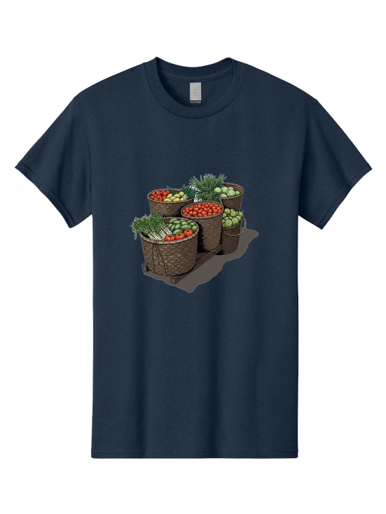 Vegetable-Baskets-2 Men'S Graphic Tee, 100% Cotton, Comfortable Casual Summer Wear, Machine Washable, Vintage Camera, Old Camera, Antique Camera, Black Camera, Classic Photography, Photography Equipment, Nostalgic Device, Film Camera, Bah312