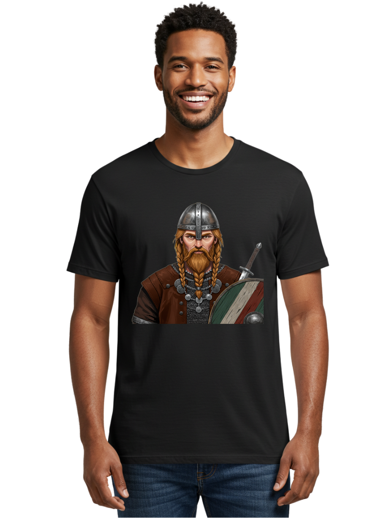 Viking-Warrior-3 Men'S Graphic Tee, 100% Cotton, Comfortable Casual Summer Wear, Machine Washable, Vintage Camera, Old Camera, Antique Camera, Black Camera, Classic Photography, Photography Equipment, Nostalgic Device, Film Camera, Camera Art Bah322