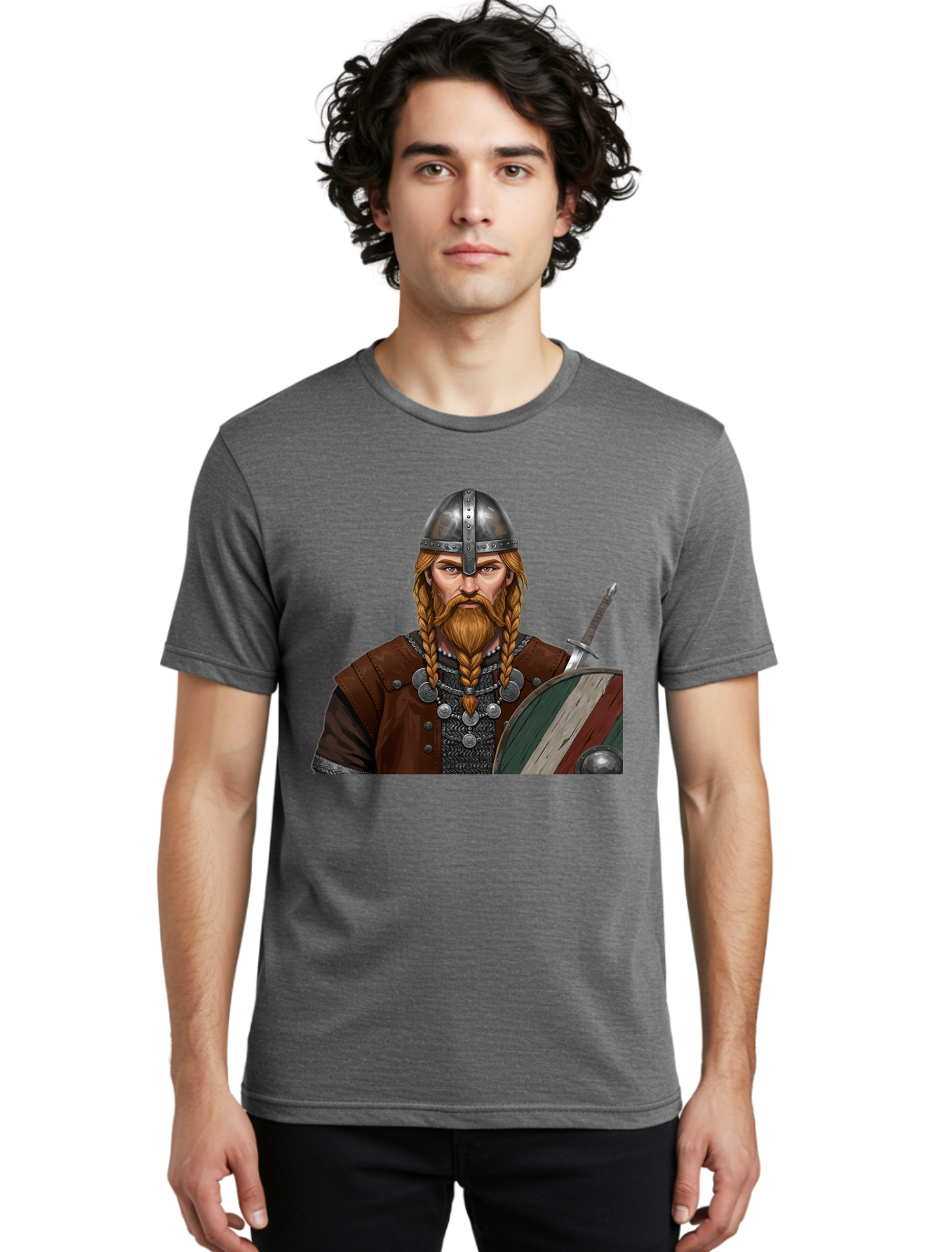 Viking-Warrior-3 Men'S Graphic Tee, 100% Cotton, Comfortable Casual Summer Wear, Machine Washable, Vintage Camera, Old Camera, Antique Camera, Black Camera, Classic Photography, Photography Equipment, Nostalgic Device, Film Camera, Camera Art Bah322