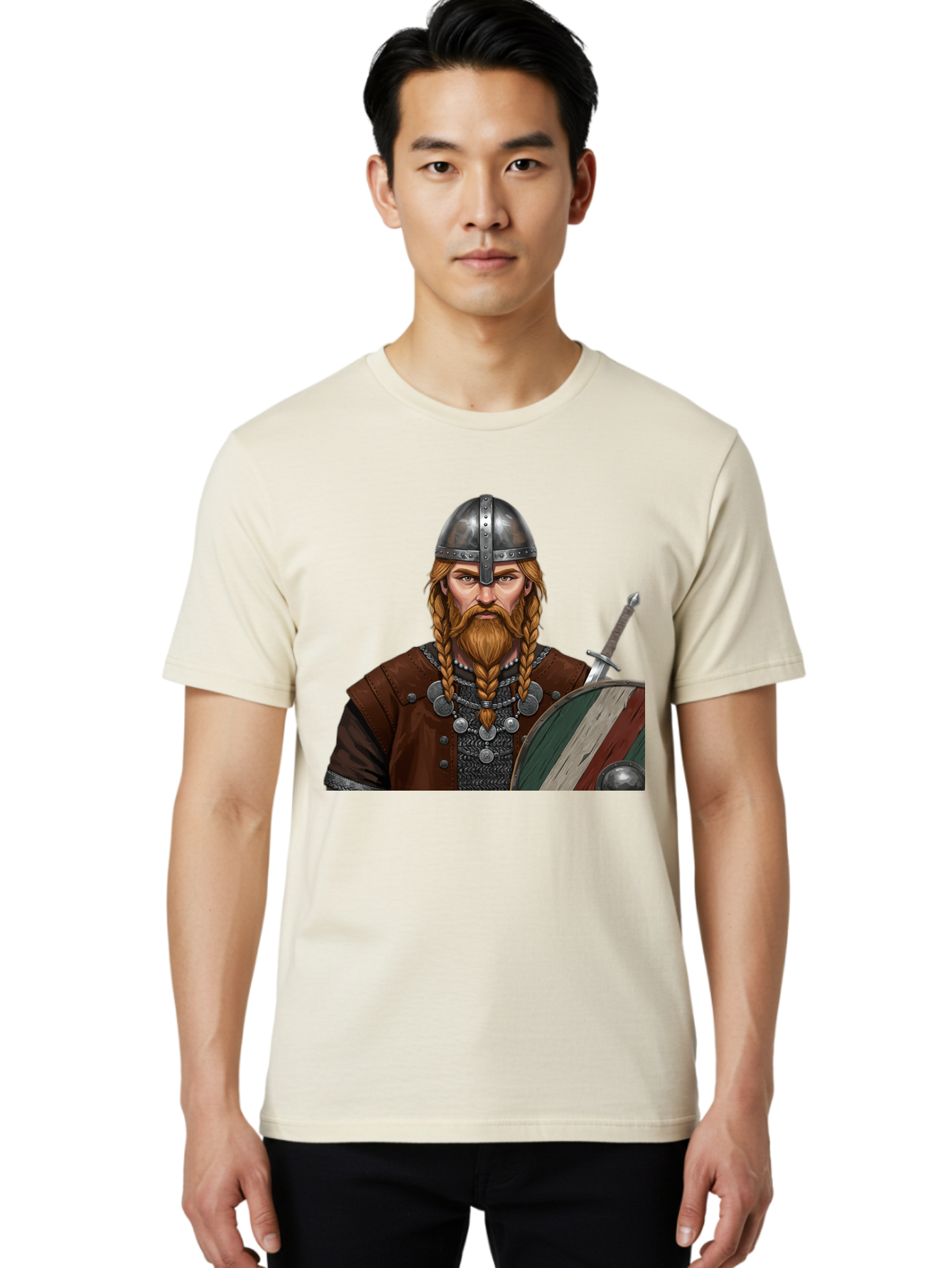 Viking-Warrior-3 Men'S Graphic Tee, 100% Cotton, Comfortable Casual Summer Wear, Machine Washable, Vintage Camera, Old Camera, Antique Camera, Black Camera, Classic Photography, Photography Equipment, Nostalgic Device, Film Camera, Camera Art Bah322
