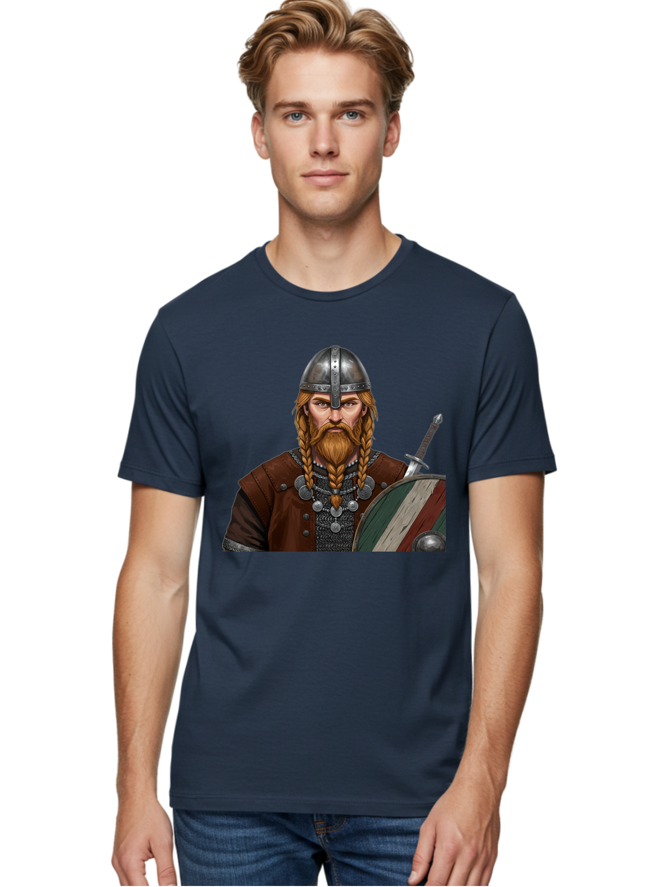 Viking-Warrior-3 Men'S Graphic Tee, 100% Cotton, Comfortable Casual Summer Wear, Machine Washable, Vintage Camera, Old Camera, Antique Camera, Black Camera, Classic Photography, Photography Equipment, Nostalgic Device, Film Camera, Camera Art Bah322