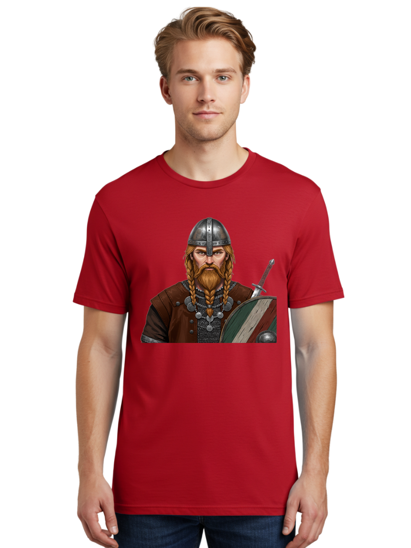 Viking-Warrior-3 Men'S Graphic Tee, 100% Cotton, Comfortable Casual Summer Wear, Machine Washable, Vintage Camera, Old Camera, Antique Camera, Black Camera, Classic Photography, Photography Equipment, Nostalgic Device, Film Camera, Camera Art Bah322