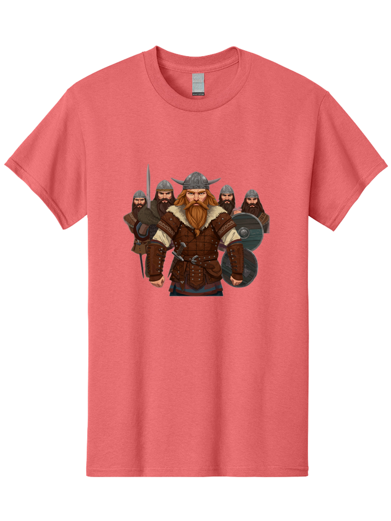 Viking-Warriors-3 Men'S Graphic Tee, 100% Cotton, Comfortable Casual Summer Wear, Machine Washable, Vintage Camera, Old Camera, Antique Camera, Black Camera, Classic Photography, Photography Equipment, Nostalgic Device, Film Camera, Camera Art Bah331