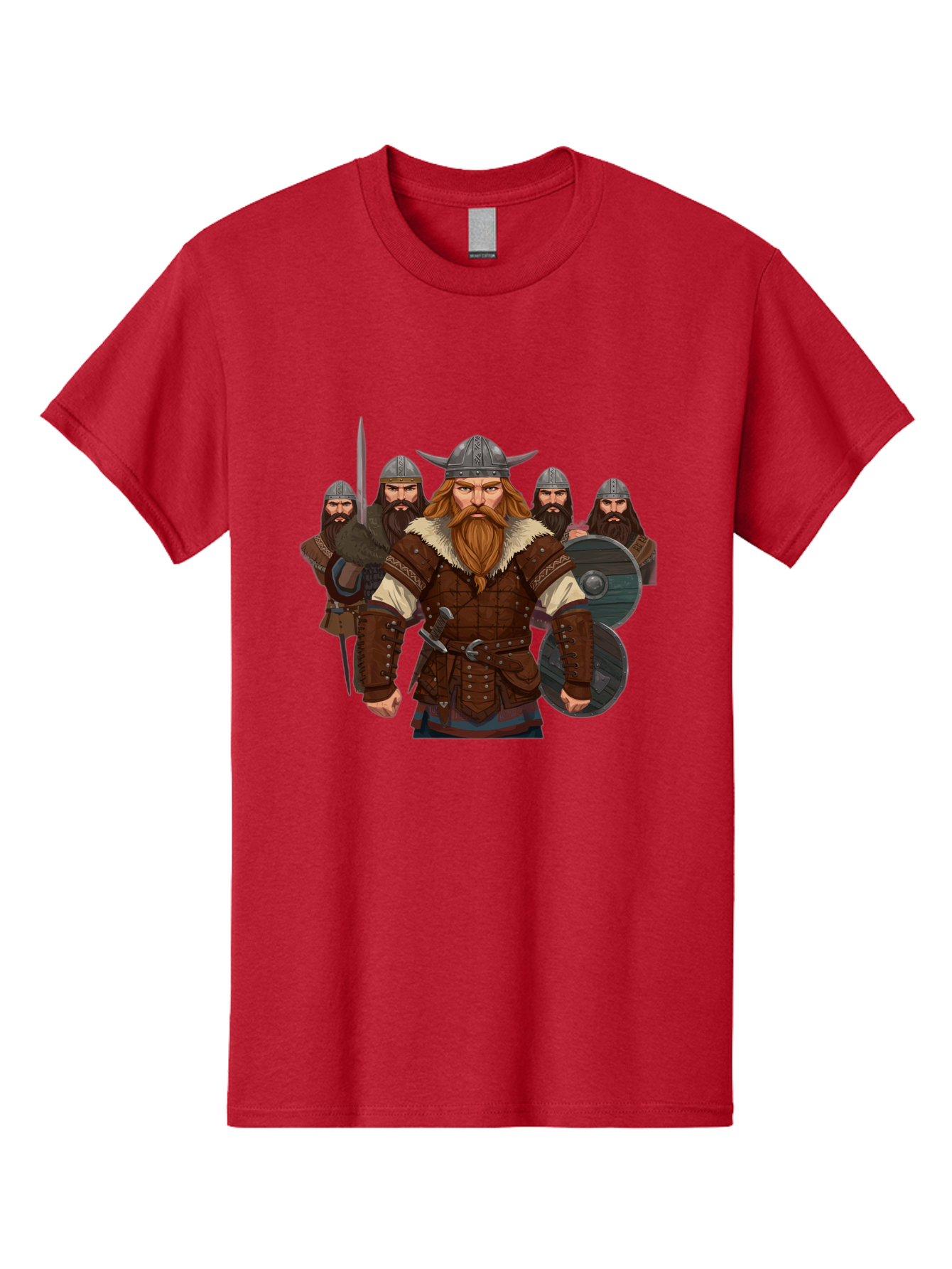 Viking-Warriors-3 Men'S Graphic Tee, 100% Cotton, Comfortable Casual Summer Wear, Machine Washable, Vintage Camera, Old Camera, Antique Camera, Black Camera, Classic Photography, Photography Equipment, Nostalgic Device, Film Camera, Camera Art Bah331