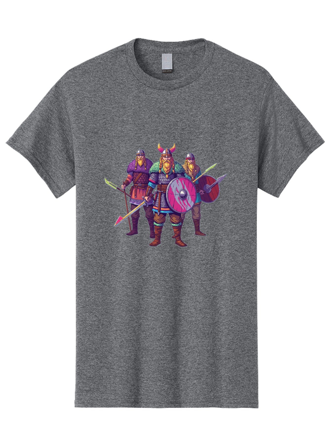 Viking-Warriors-6 Men'S Graphic Tee, 100% Cotton, Comfortable Casual Summer Wear, Machine Washable, Vintage Camera, Old Camera, Antique Camera, Black Camera, Classic Photography, Photography Equipment, Nostalgic Device, Film Camera, Camera Art Bah334