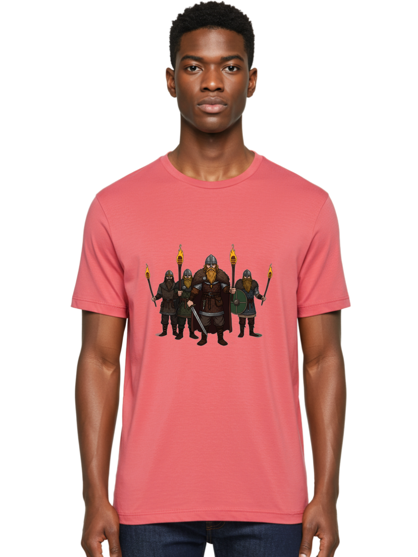 Viking-Warriors-7 Men'S Graphic Tee, 100% Cotton, Comfortable Casual Summer Wear, Machine Washable, Vintage Camera, Old Camera, Antique Camera, Black Camera, Classic Photography, Photography Equipment, Nostalgic Device, Film Camera, Camera Art Bah335