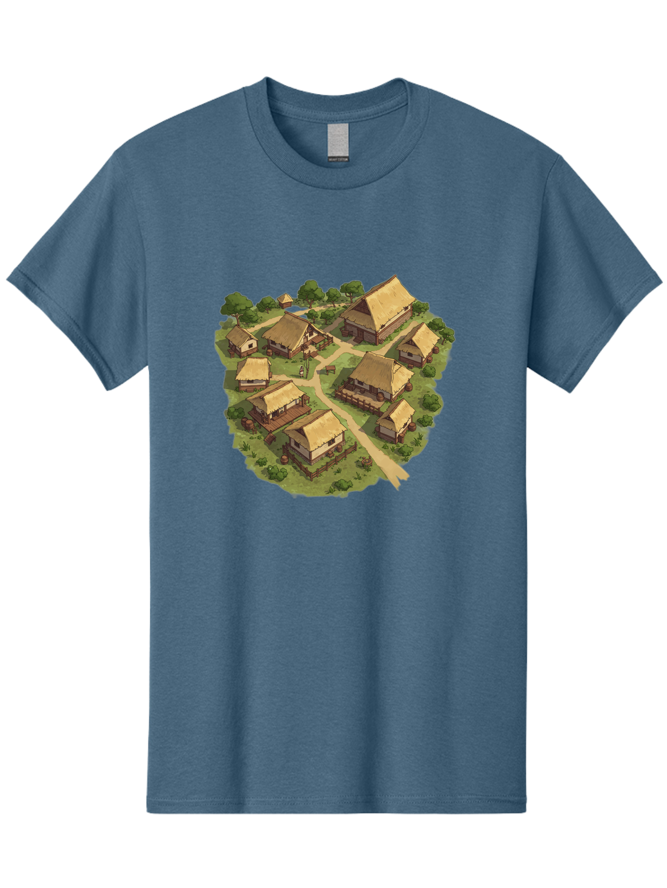 Village Men'S Graphic Tee, 100% Cotton, Comfortable Casual Summer Wear, Machine Washable, Vintage Camera, Old Camera, Antique Camera, Black Camera, Classic Photography, Photography Equipment, Nostalgic Device, Film Camera, Camera Art Bah341