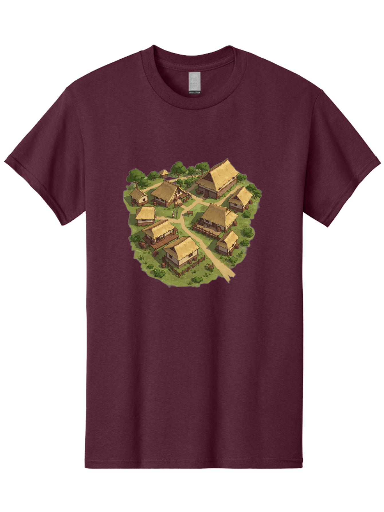 Village Men'S Graphic Tee, 100% Cotton, Comfortable Casual Summer Wear, Machine Washable, Vintage Camera, Old Camera, Antique Camera, Black Camera, Classic Photography, Photography Equipment, Nostalgic Device, Film Camera, Camera Art Bah341