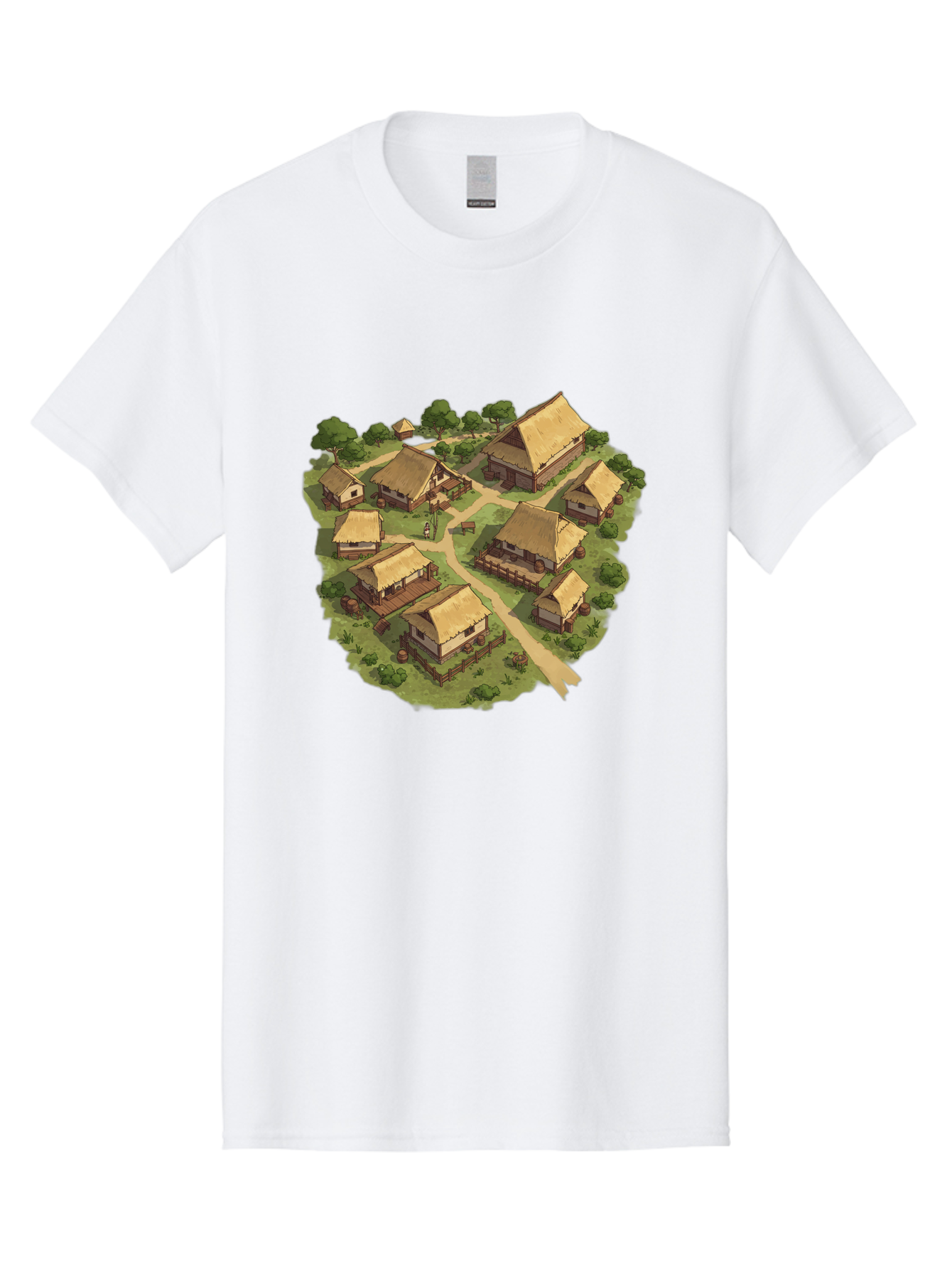 Village Men'S Graphic Tee, 100% Cotton, Comfortable Casual Summer Wear, Machine Washable, Vintage Camera, Old Camera, Antique Camera, Black Camera, Classic Photography, Photography Equipment, Nostalgic Device, Film Camera, Camera Art Bah341