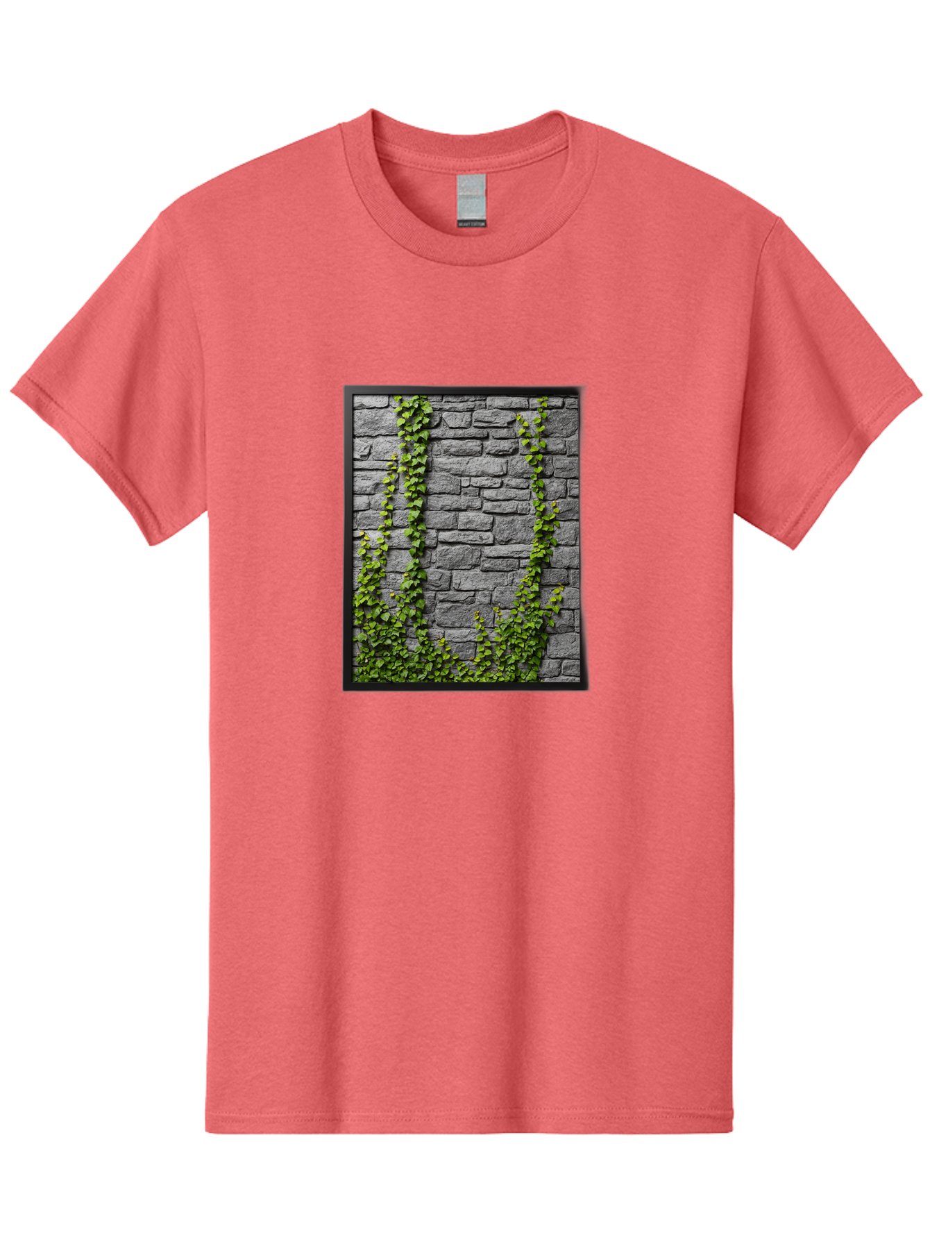 Vines-On-Stone-Wall Men'S Graphic Tee, 100% Cotton, Comfortable Casual Summer Wear, Machine Washable, Vintage Camera, Old Camera, Antique Camera, Black Camera, Classic Photography, Photography Equipment, Nostalgic Device, Film Camera, Bah342