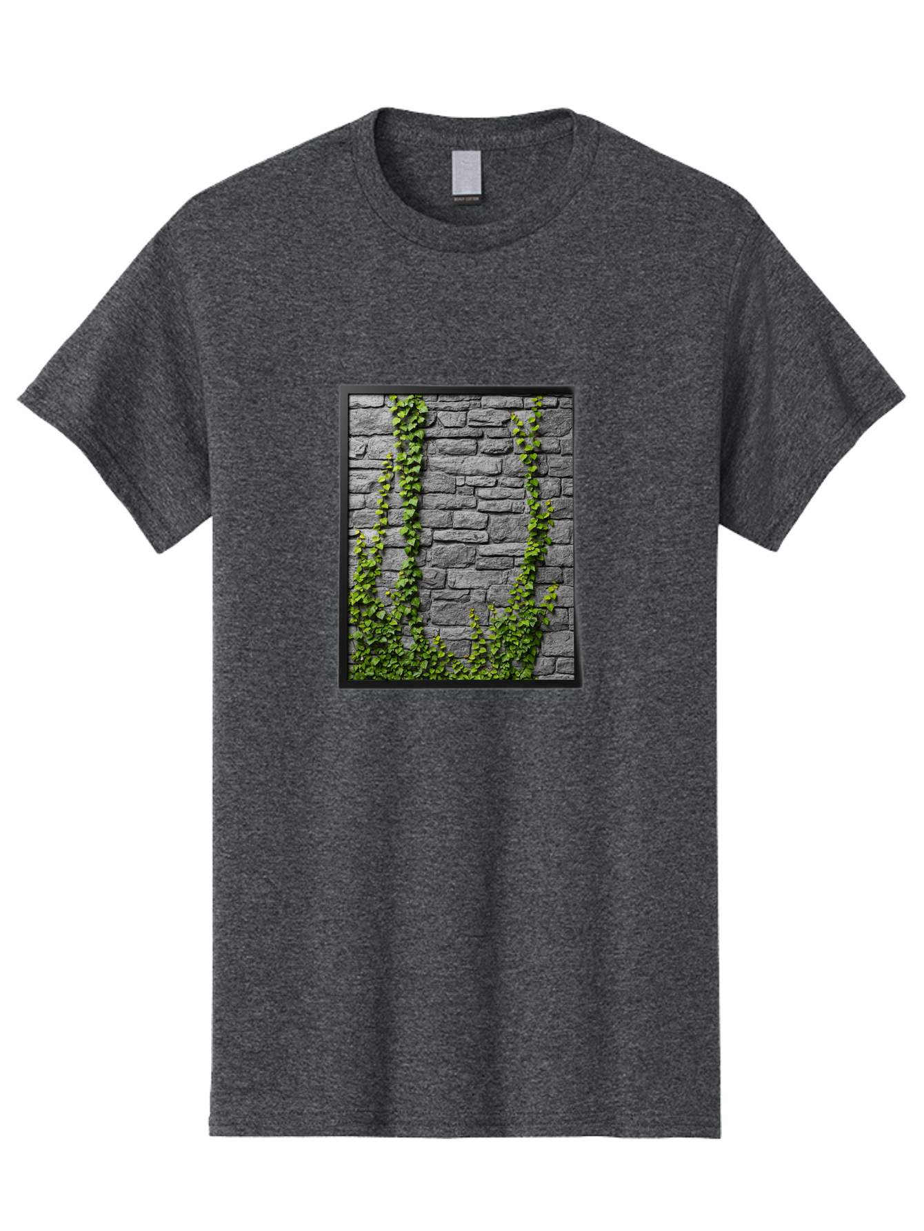 Vines-On-Stone-Wall Men'S Graphic Tee, 100% Cotton, Comfortable Casual Summer Wear, Machine Washable, Vintage Camera, Old Camera, Antique Camera, Black Camera, Classic Photography, Photography Equipment, Nostalgic Device, Film Camera, Bah342
