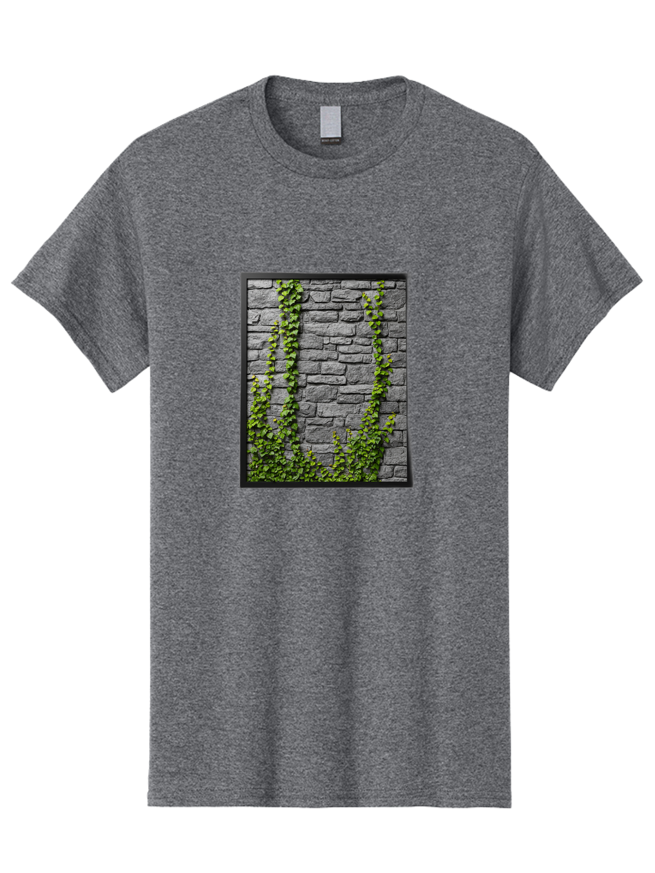 Vines-On-Stone-Wall Men'S Graphic Tee, 100% Cotton, Comfortable Casual Summer Wear, Machine Washable, Vintage Camera, Old Camera, Antique Camera, Black Camera, Classic Photography, Photography Equipment, Nostalgic Device, Film Camera, Bah342