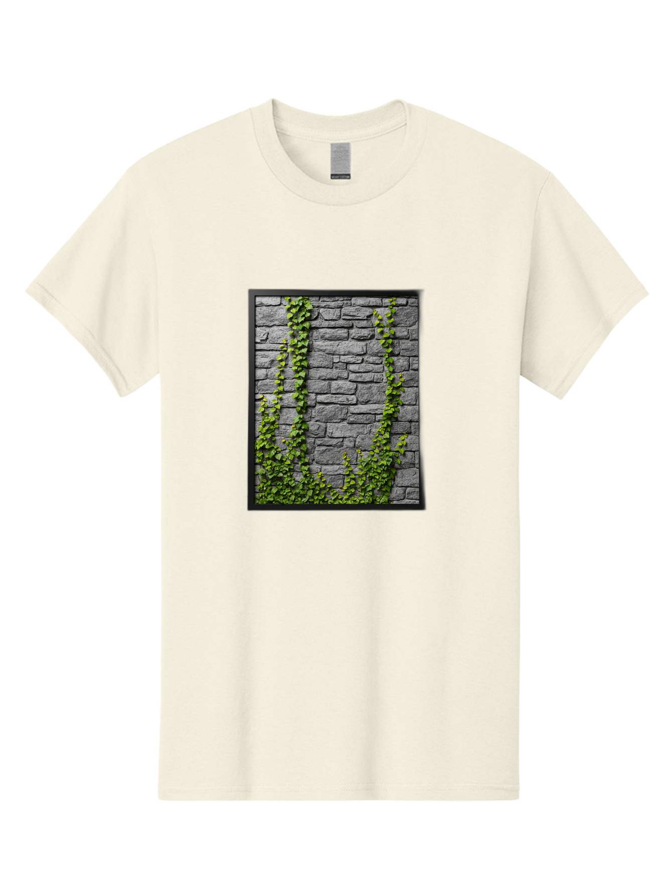 Vines-On-Stone-Wall Men'S Graphic Tee, 100% Cotton, Comfortable Casual Summer Wear, Machine Washable, Vintage Camera, Old Camera, Antique Camera, Black Camera, Classic Photography, Photography Equipment, Nostalgic Device, Film Camera, Bah342