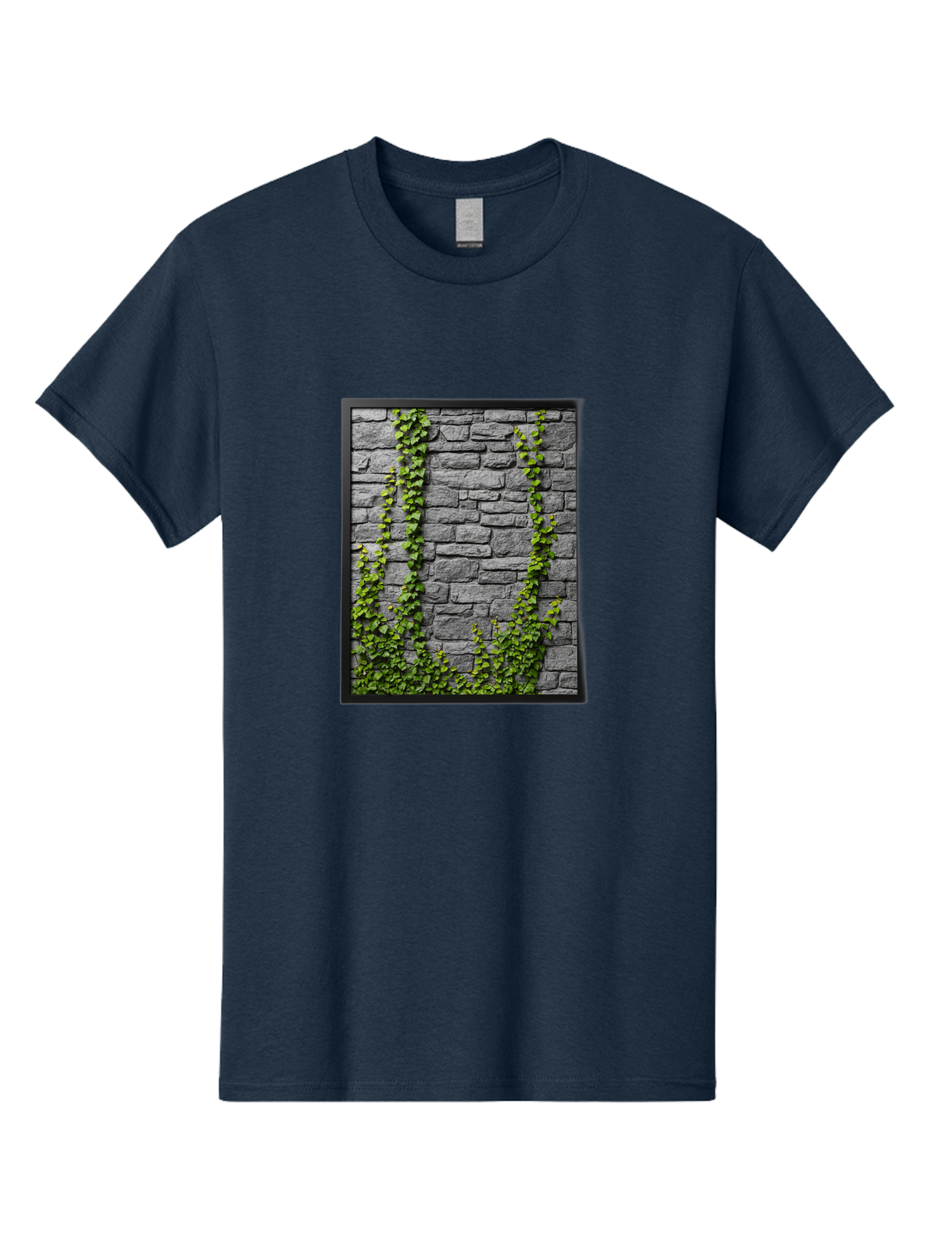 Vines-On-Stone-Wall Men'S Graphic Tee, 100% Cotton, Comfortable Casual Summer Wear, Machine Washable, Vintage Camera, Old Camera, Antique Camera, Black Camera, Classic Photography, Photography Equipment, Nostalgic Device, Film Camera, Bah342